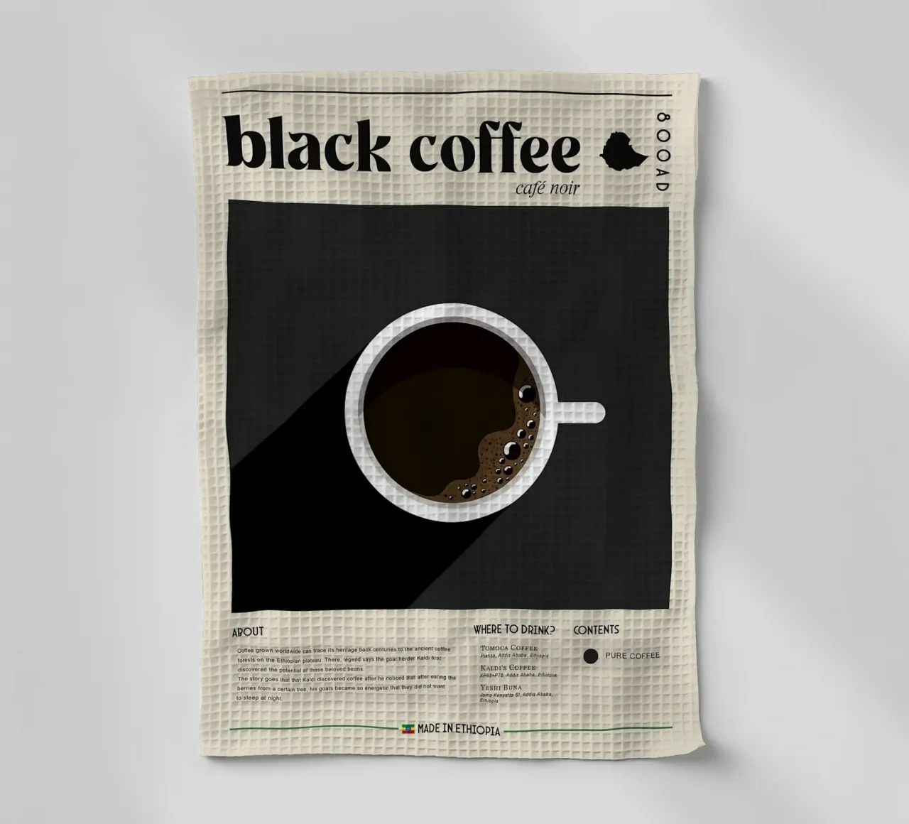 caffè nero canovaccio da cucina da Luke Yaeger