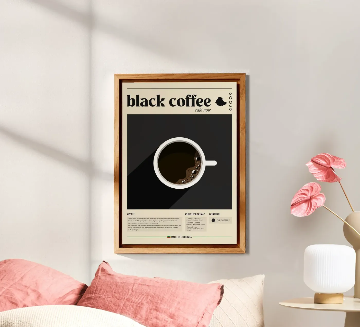 black coffee alluminio dibond da Luke Yaeger