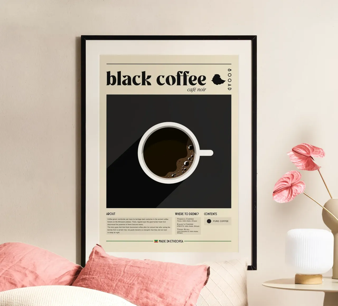 caffè nero poster da Luke Yaeger