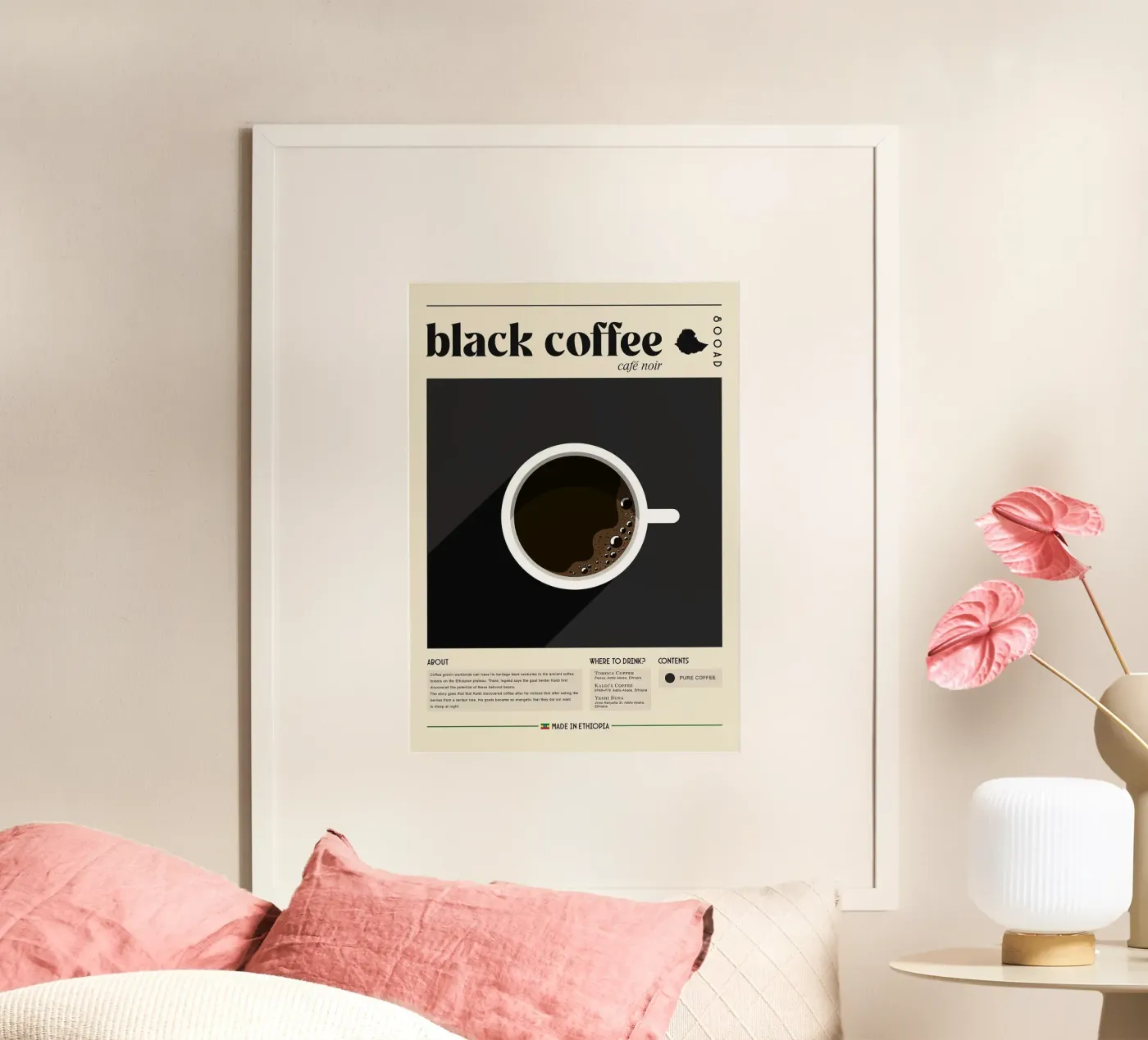 zwarte koffie poster van Luke Yaeger