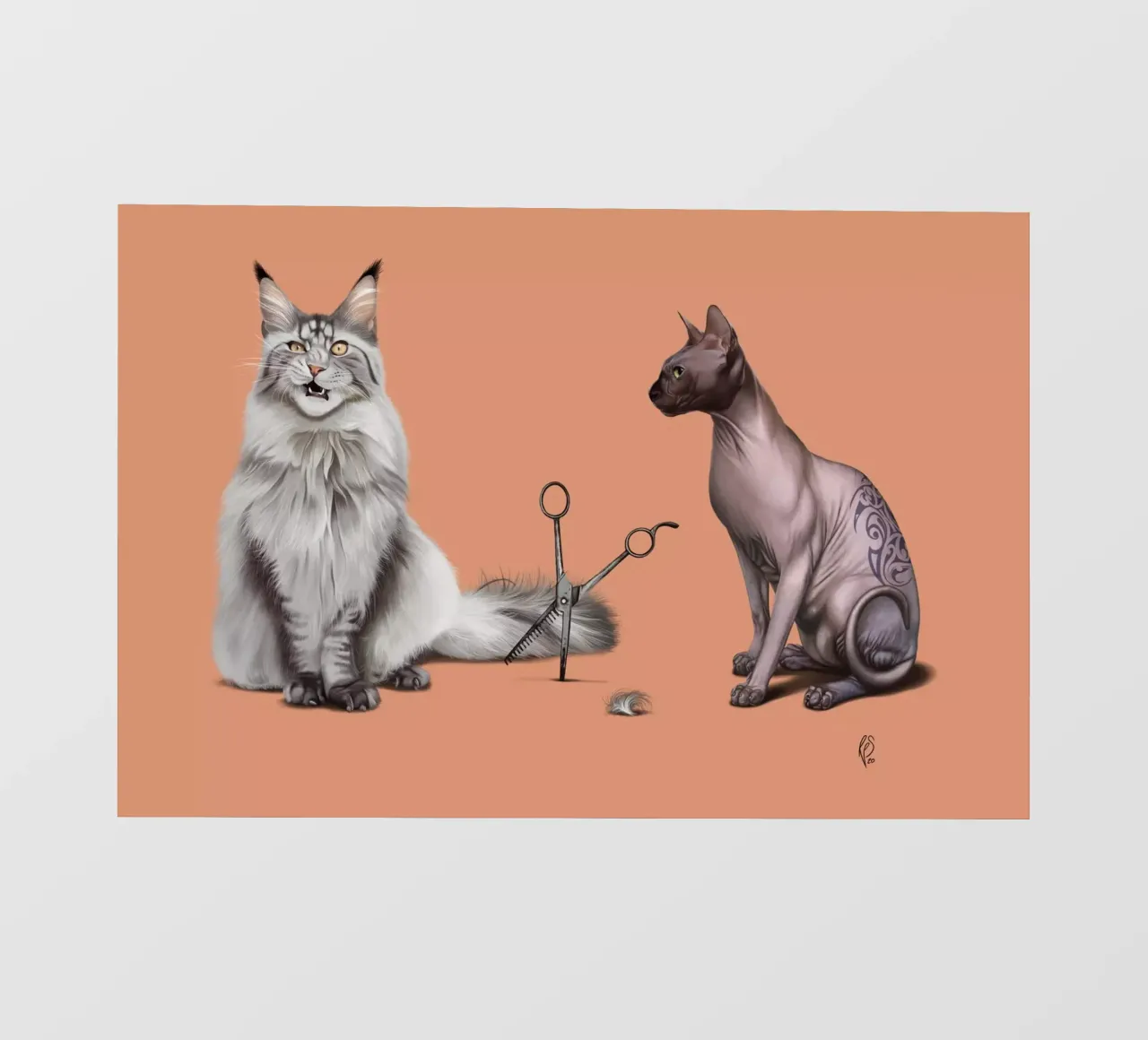 Cut (Colour) pellicola backlit da Rob Art | Illustration