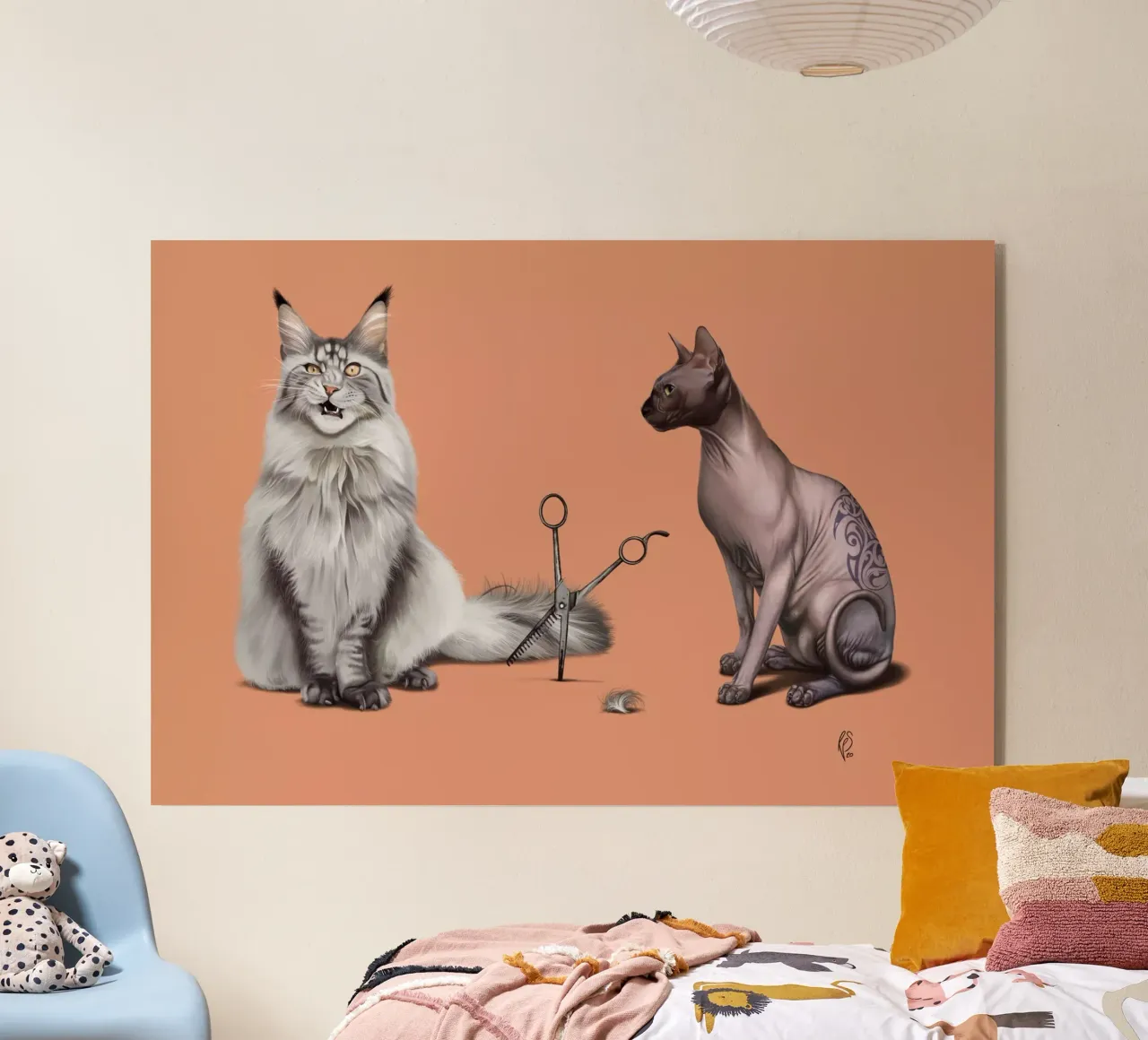 Cut (Colour) plexiglass da Rob Art | Illustration