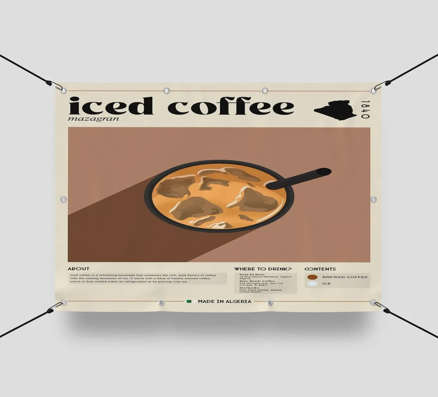 caffè freddo telo in pvc da Luke Yaeger