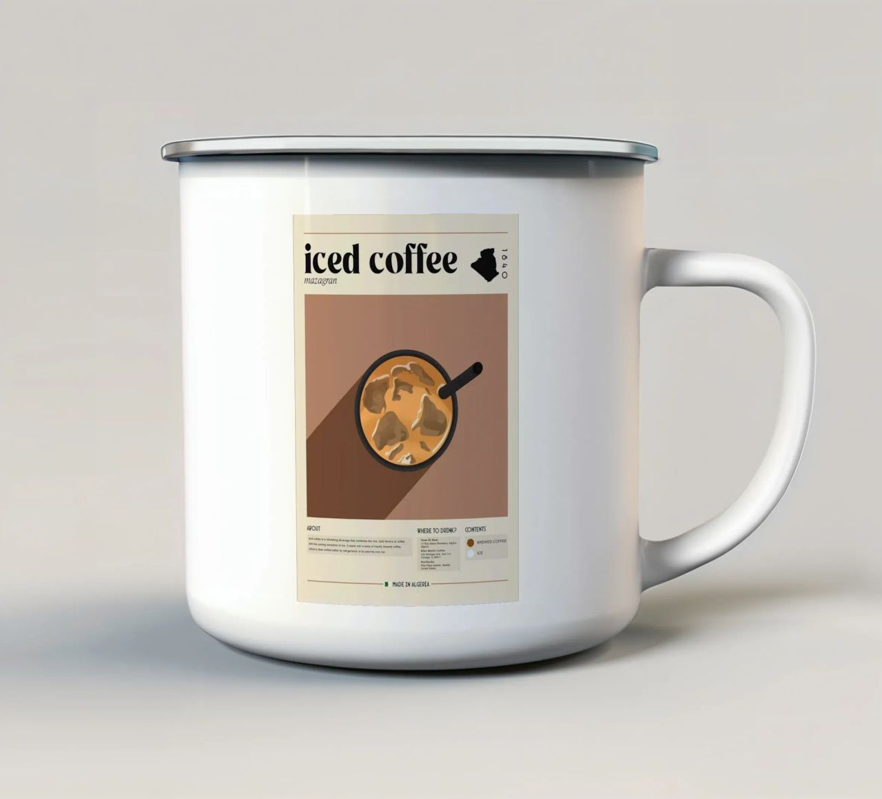 caffè freddo tazza in smalto da Luke Yaeger