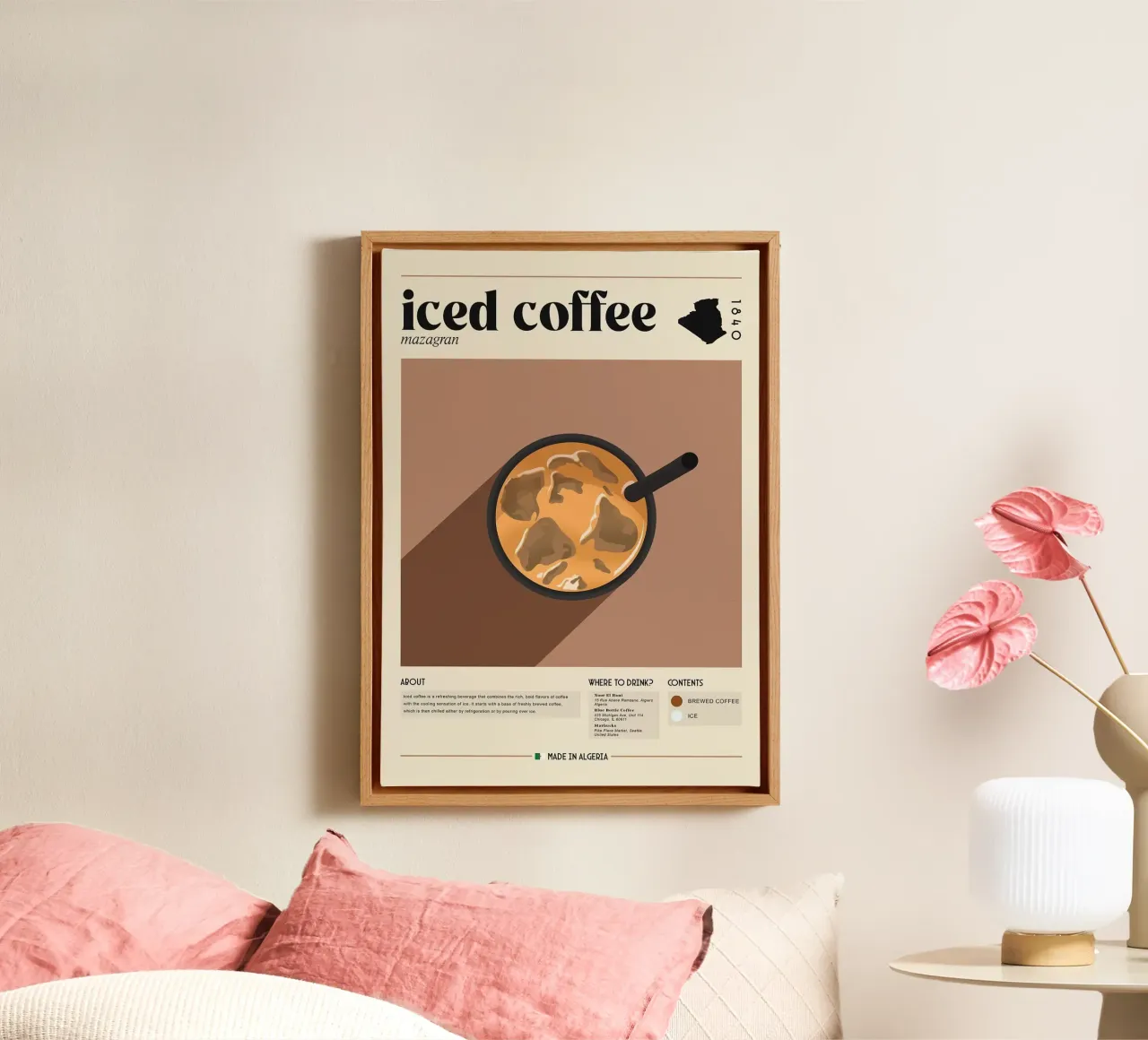 caffè freddo tela con Cornice a cassetta da Luke Yaeger