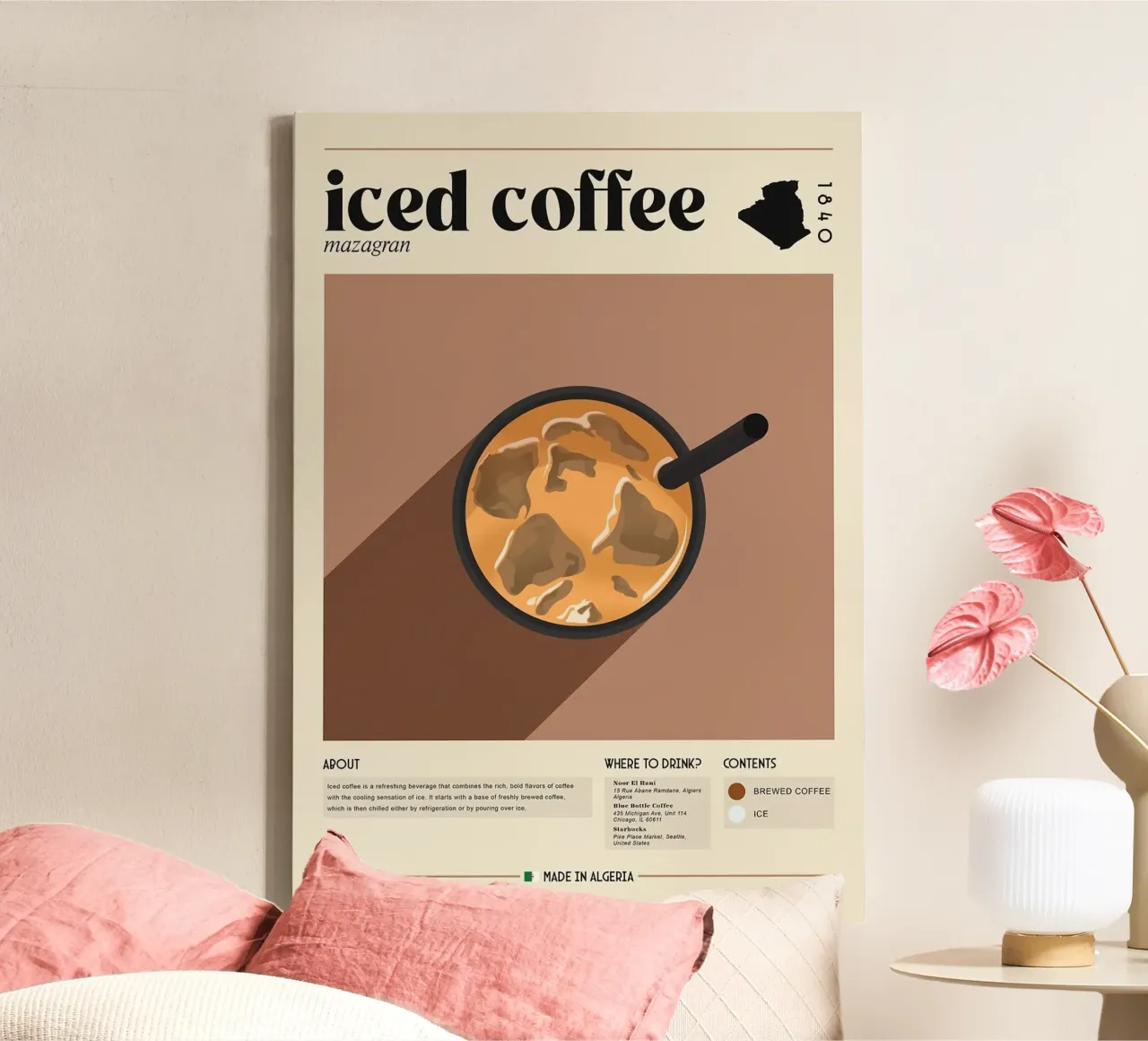 caffè freddo tela con Cornice a cassetta da Luke Yaeger