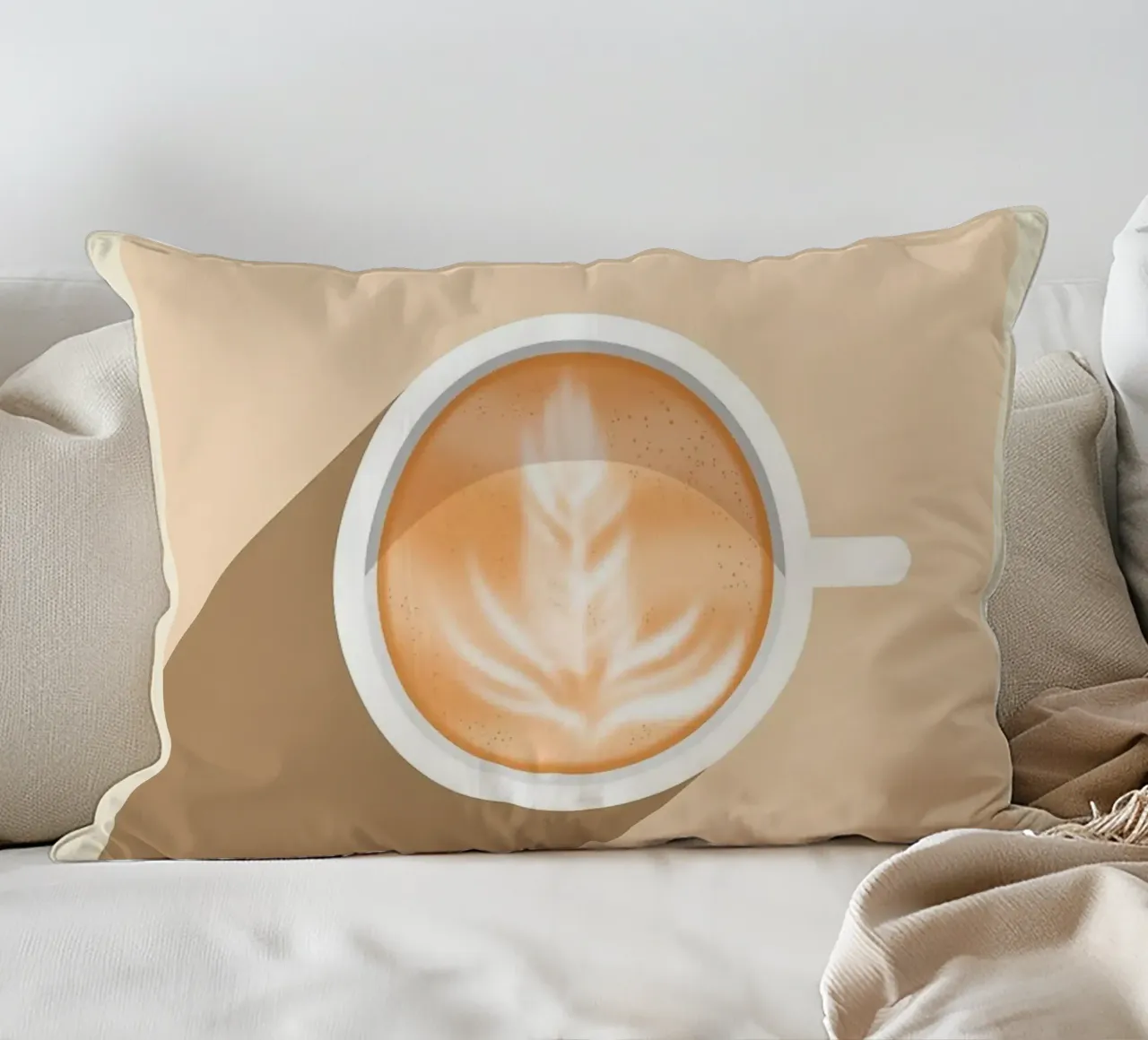 caffè latte art cuscino da Luke Yaeger