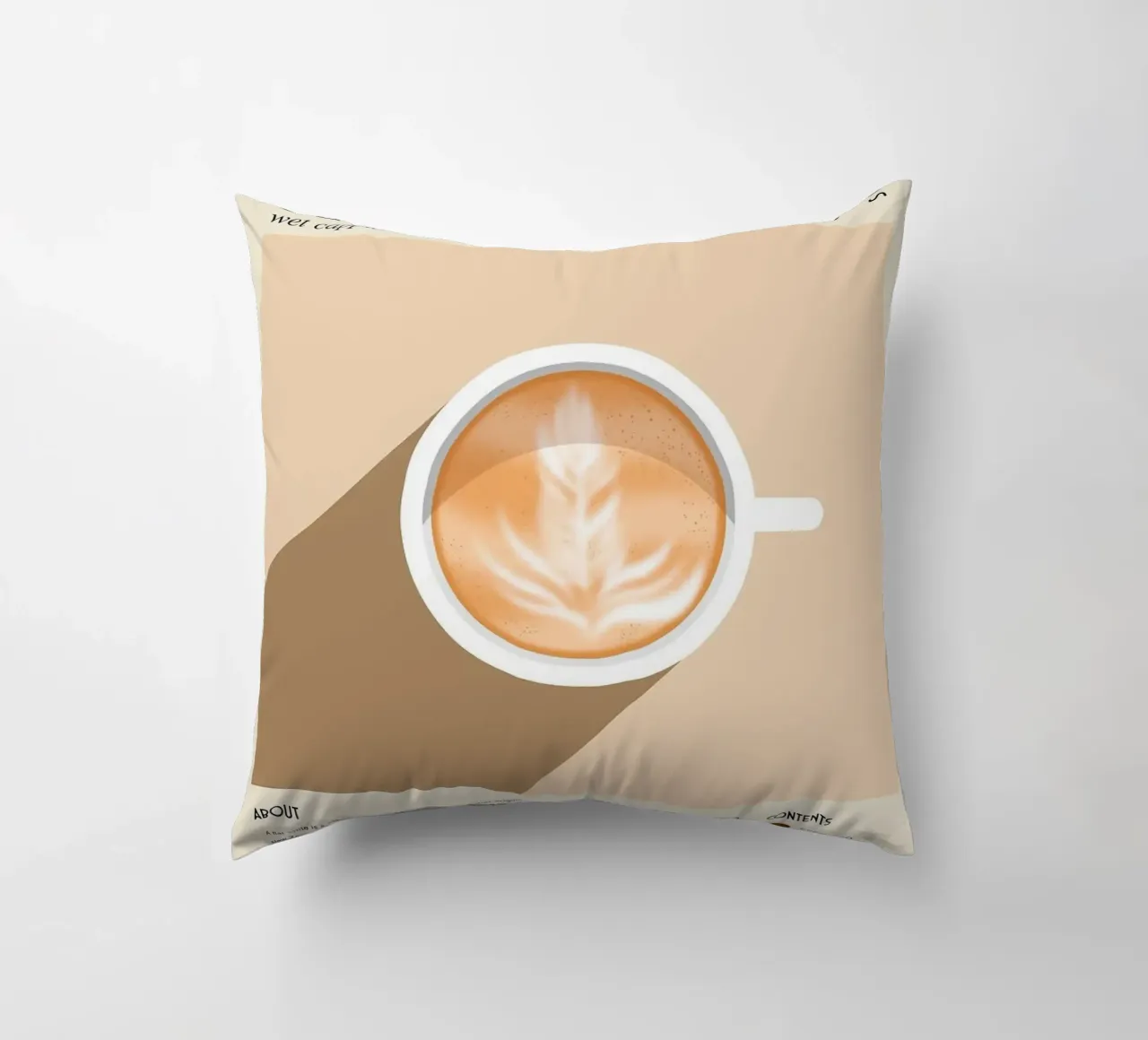 caffè latte art cuscino da Luke Yaeger