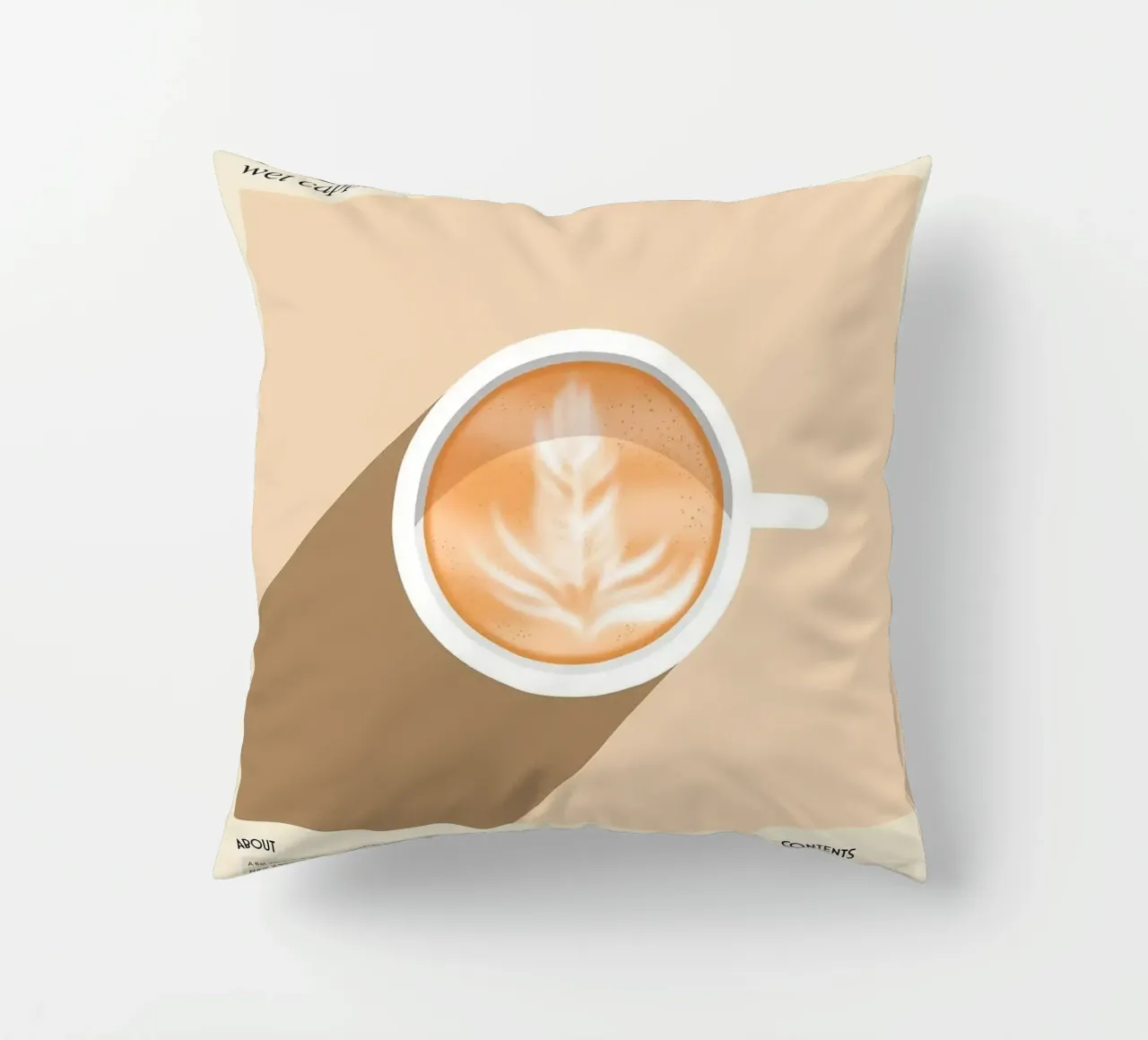 caffè latte art cuscino da Luke Yaeger