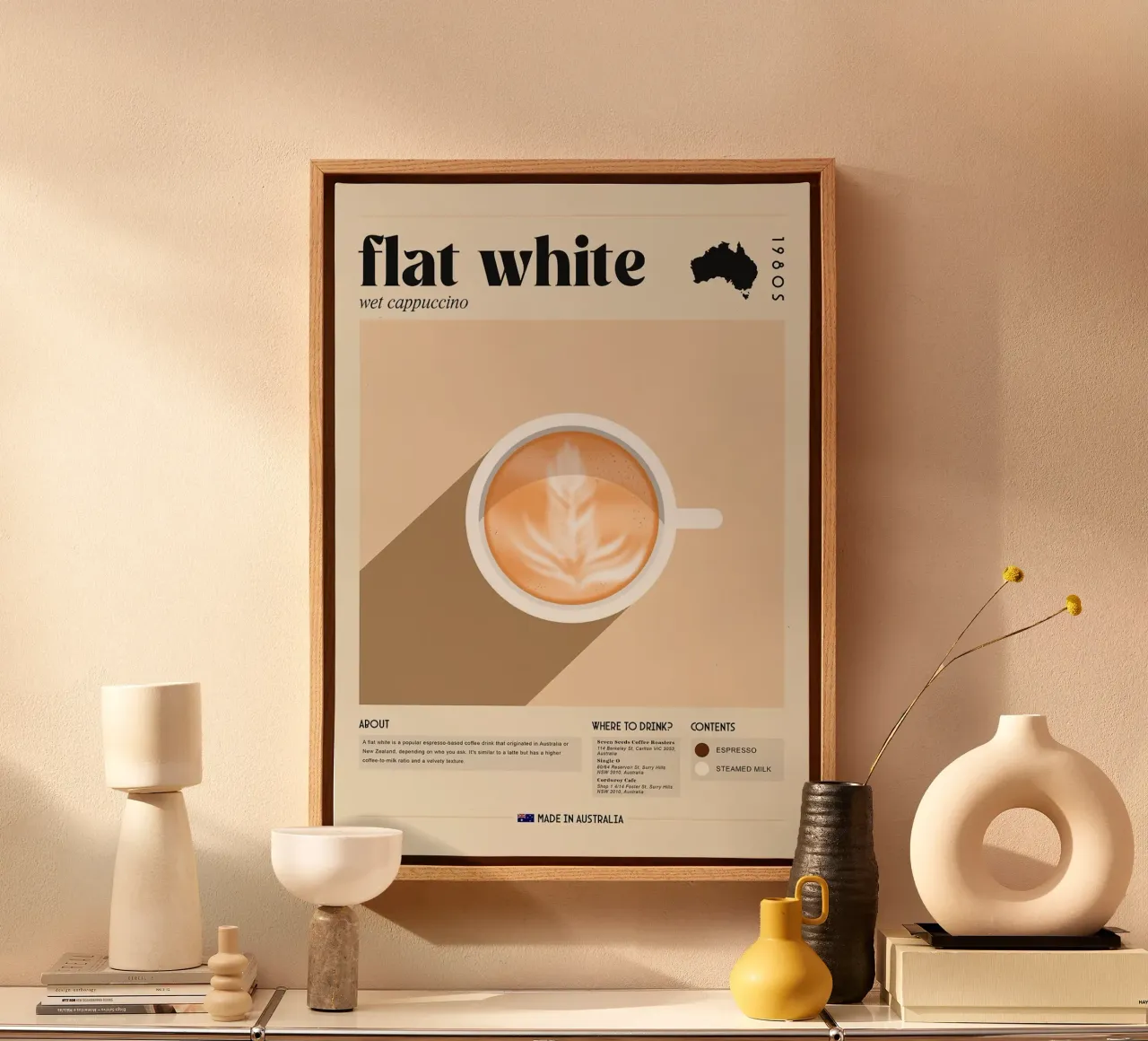 caffè latte art tela da Luke Yaeger