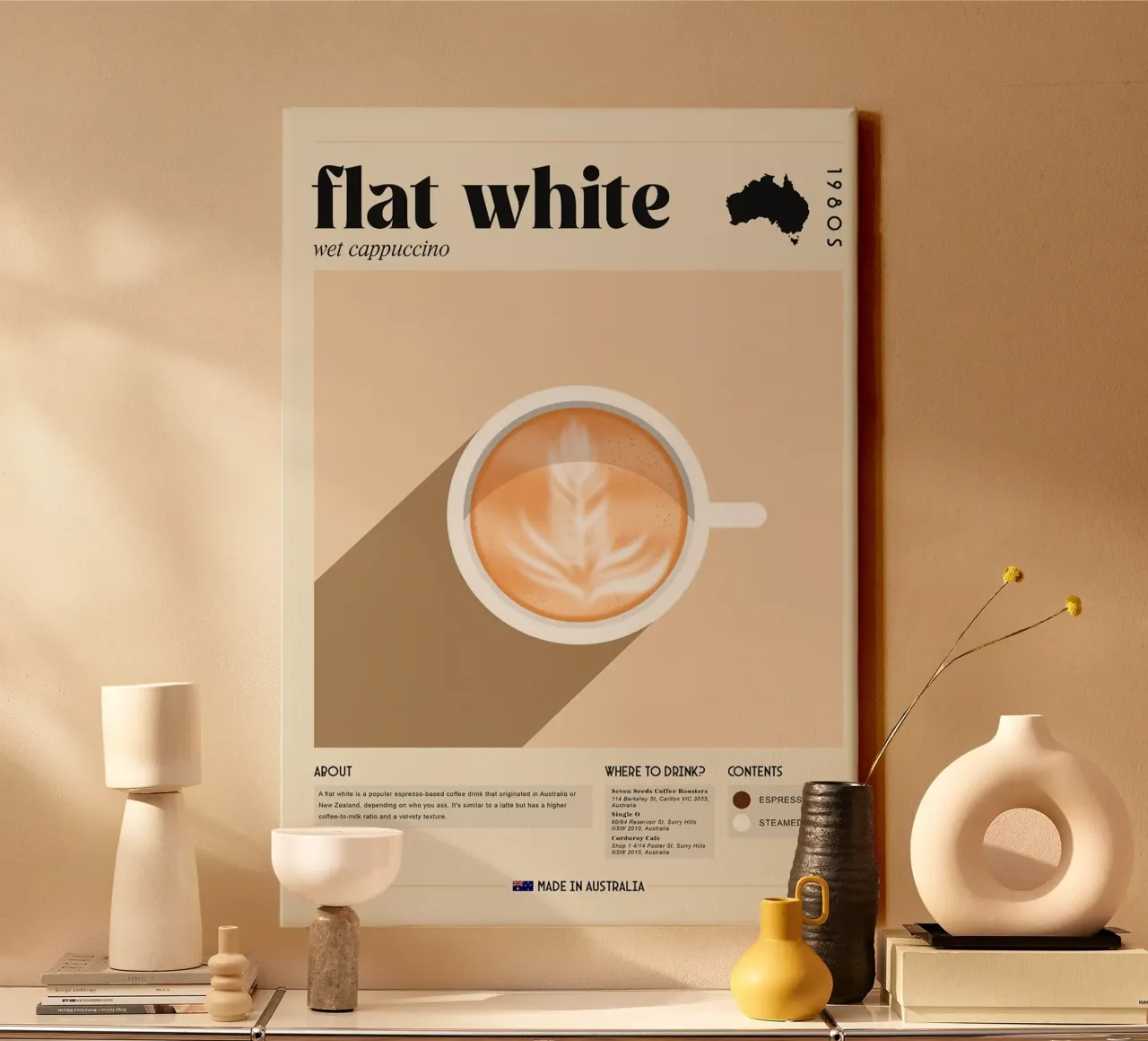 caffè latte art tela da Luke Yaeger