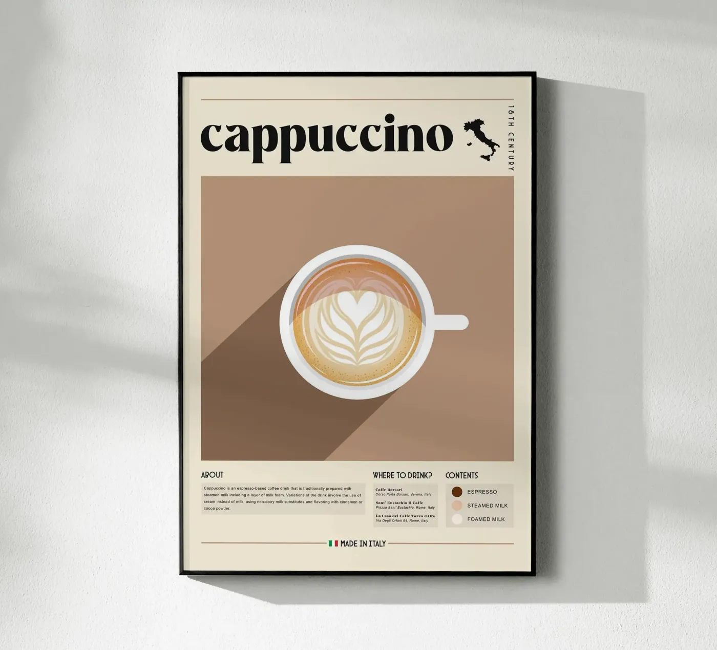 cappuccino coffee plexiglass da Luke Yaeger