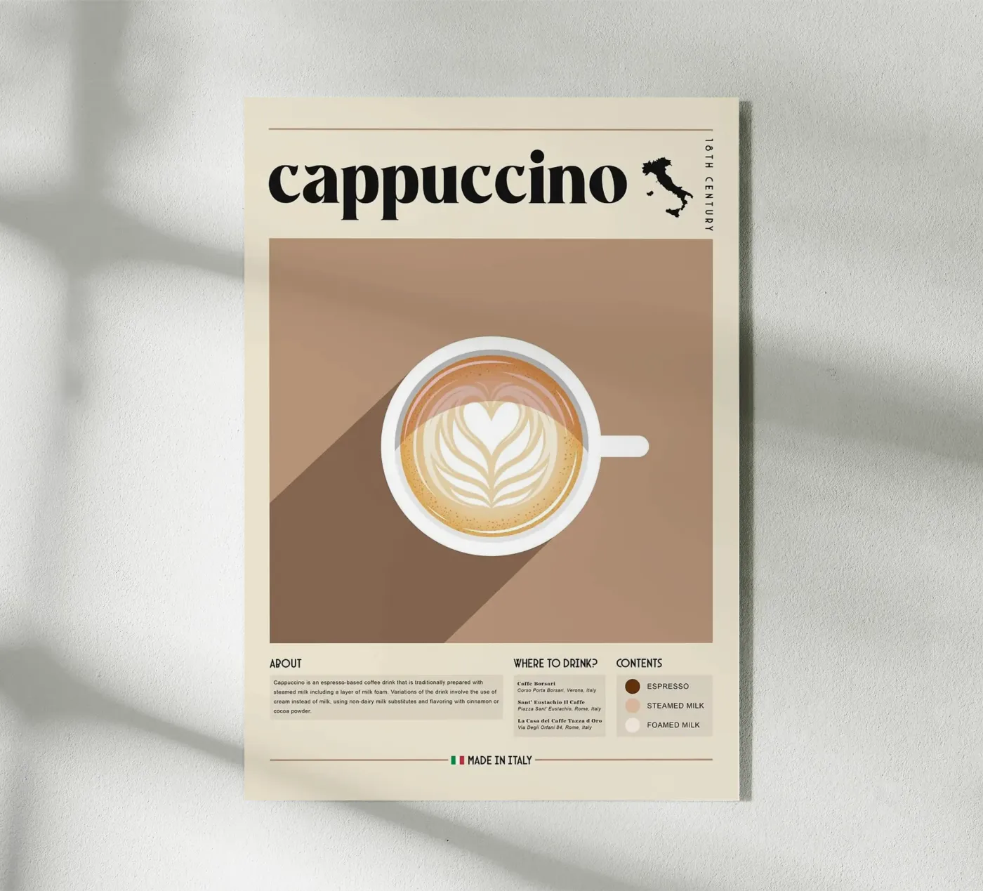 cappuccino coffee plexiglass da Luke Yaeger