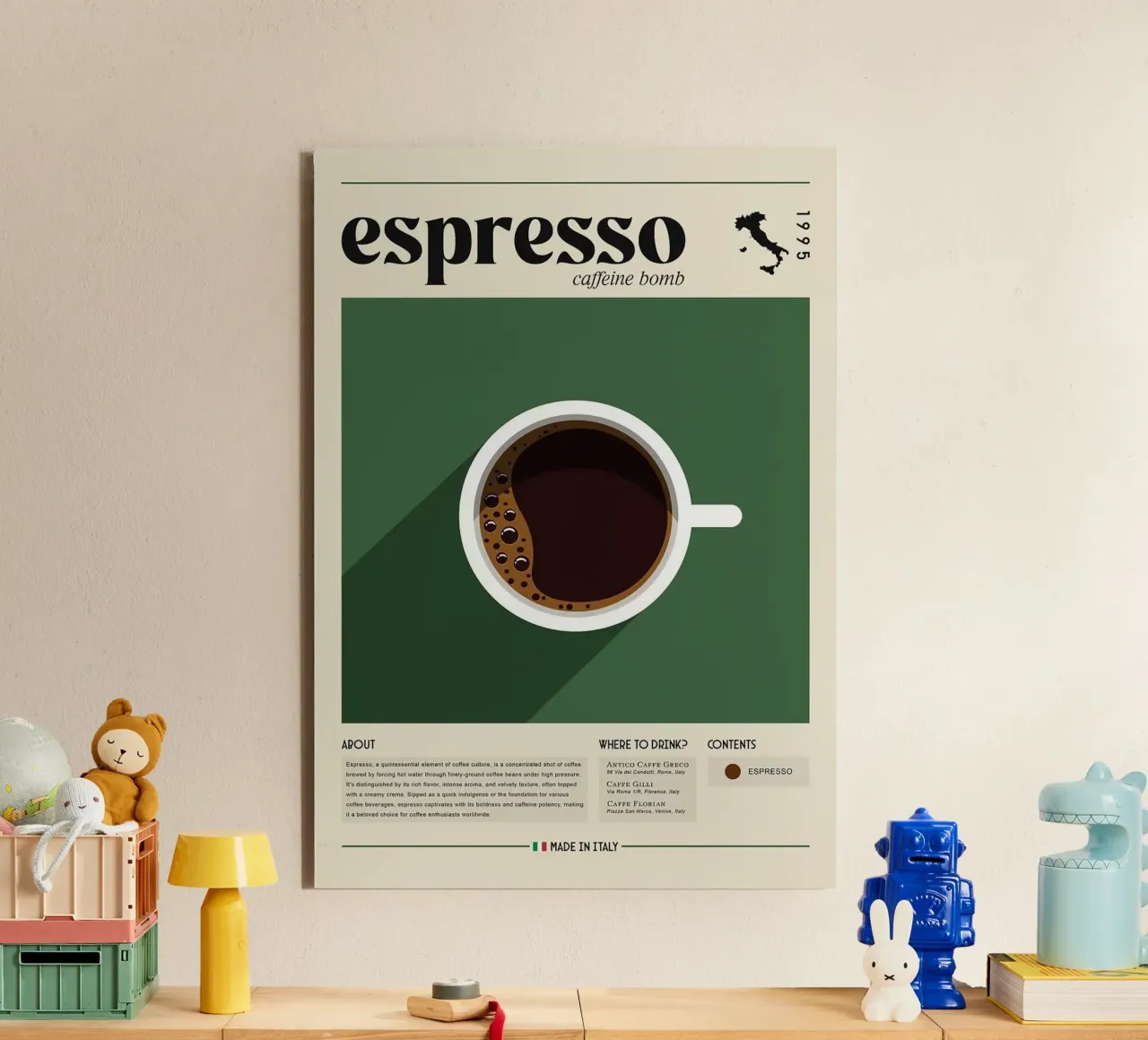tazza da caffè espresso alluminio dibond da Luke Yaeger