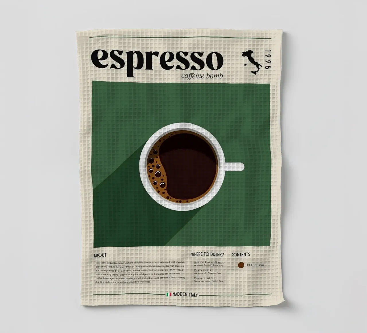 tazza da caffè espresso canovaccio da cucina da Luke Yaeger
