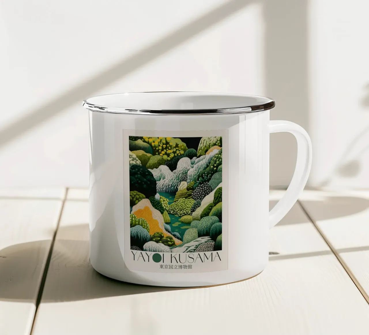 colline valli tazza in smalto da Luke Yaeger