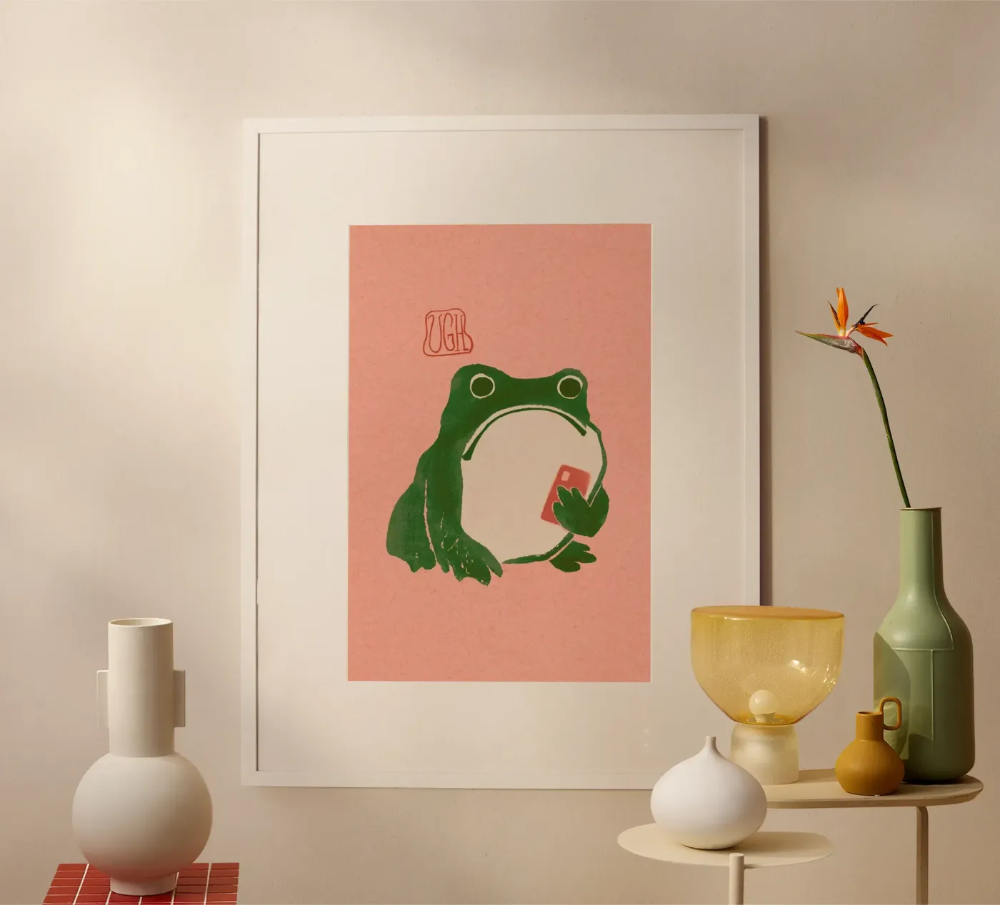 Ugh Matsumoto Hoji Frog poster by Laura Graves