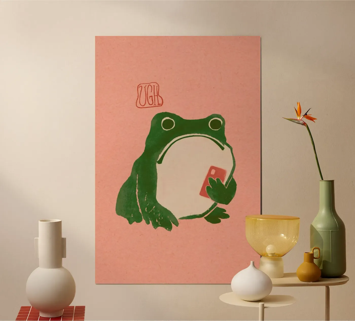 Ugh Matsumoto Hoji Frog poster by Laura Graves