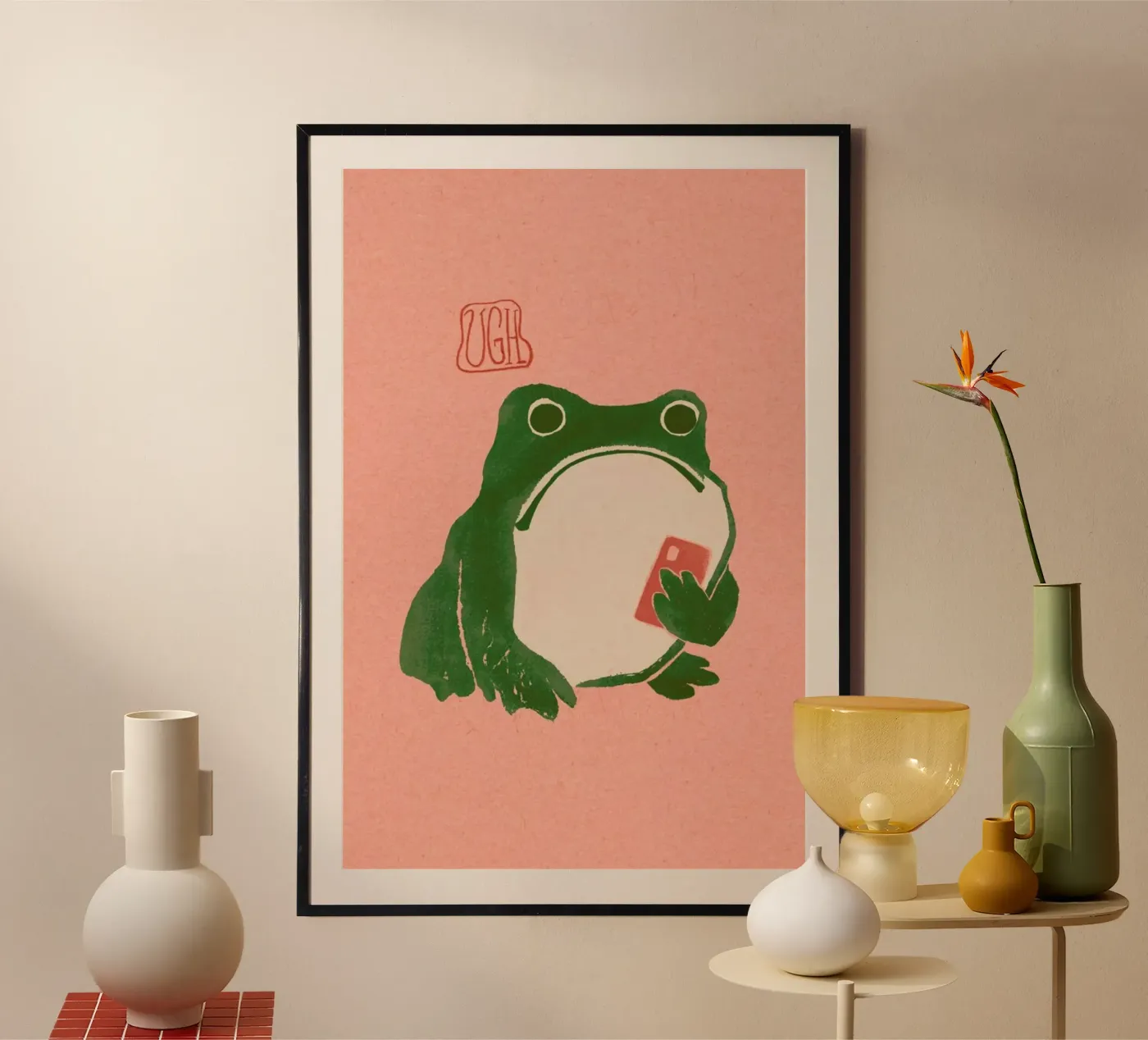 Ugh Matsumoto Hoji Frog poster by Laura Graves