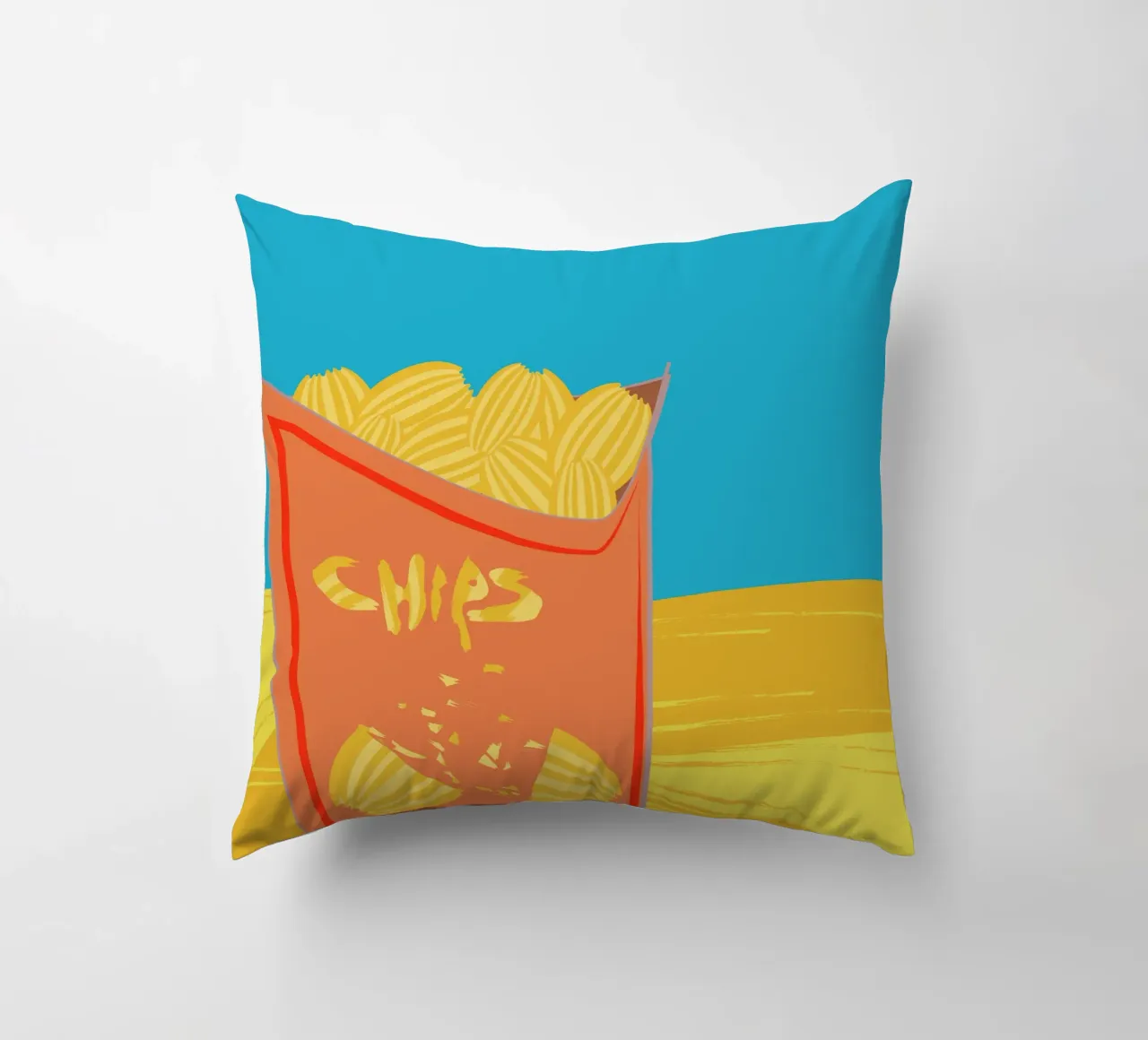 Patatine fritte Goéland cuscino da Design Plaisirs