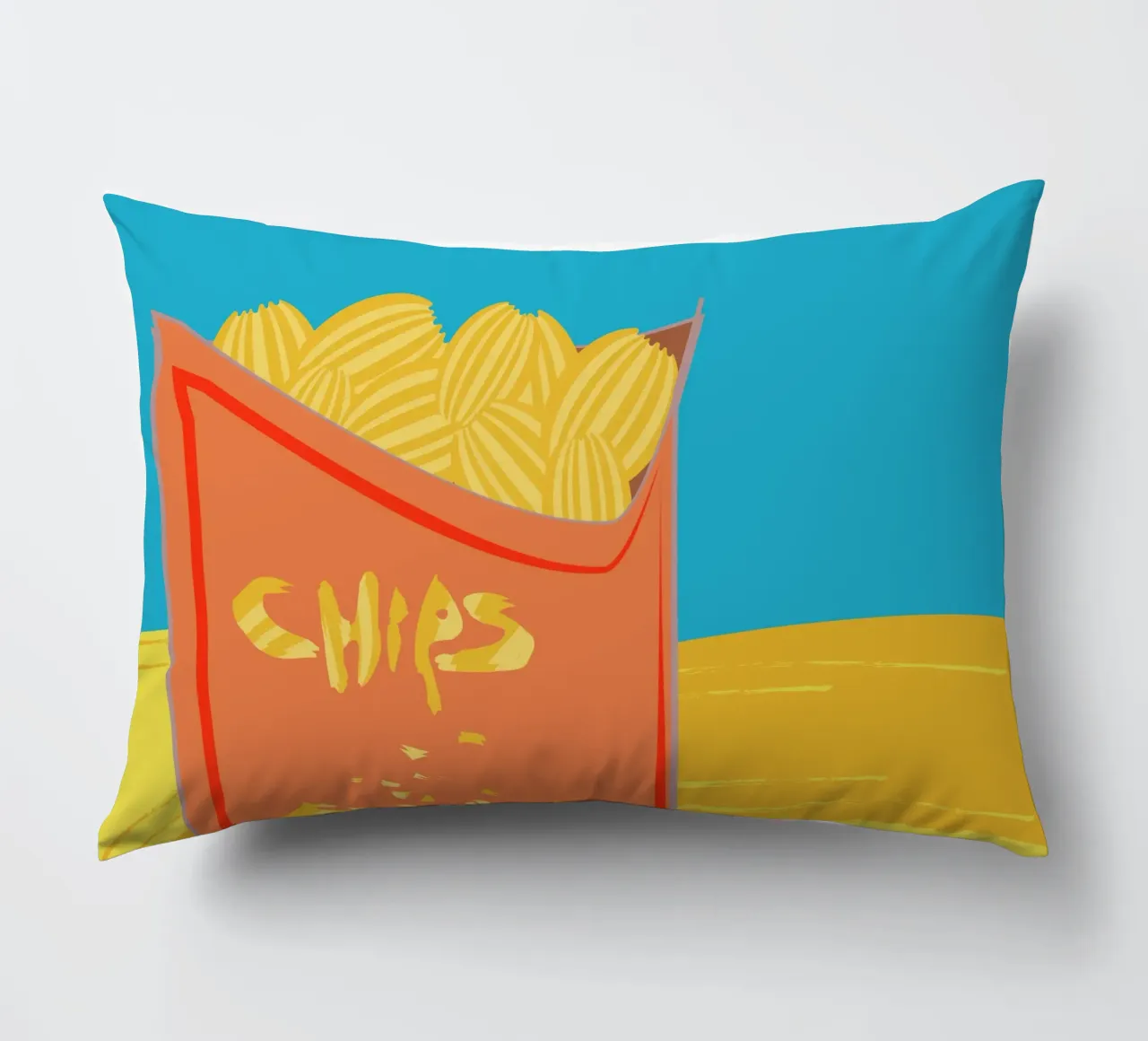 Patatine fritte Goéland cuscino da Design Plaisirs