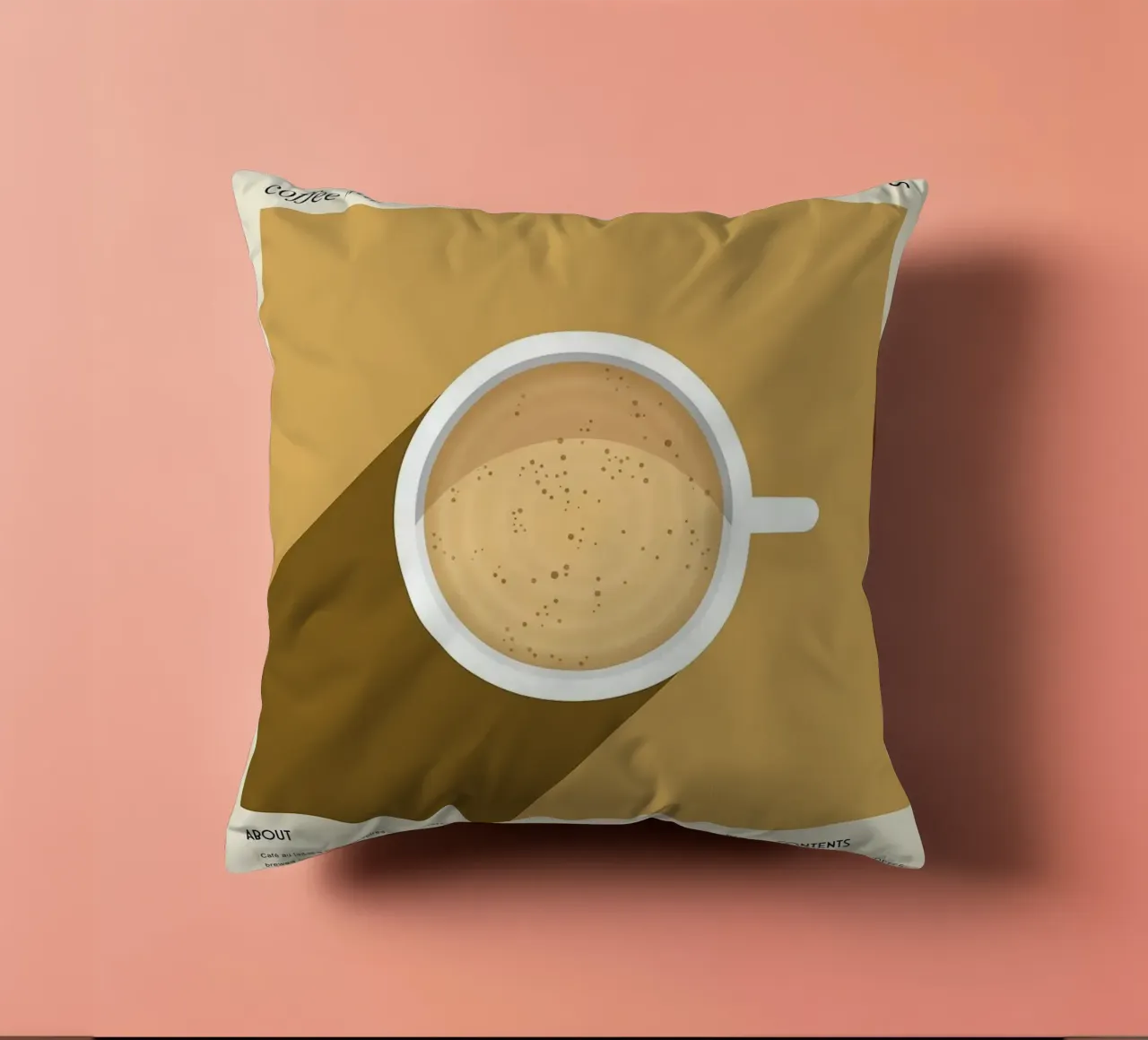 caffè con latte cuscino da Luke Yaeger