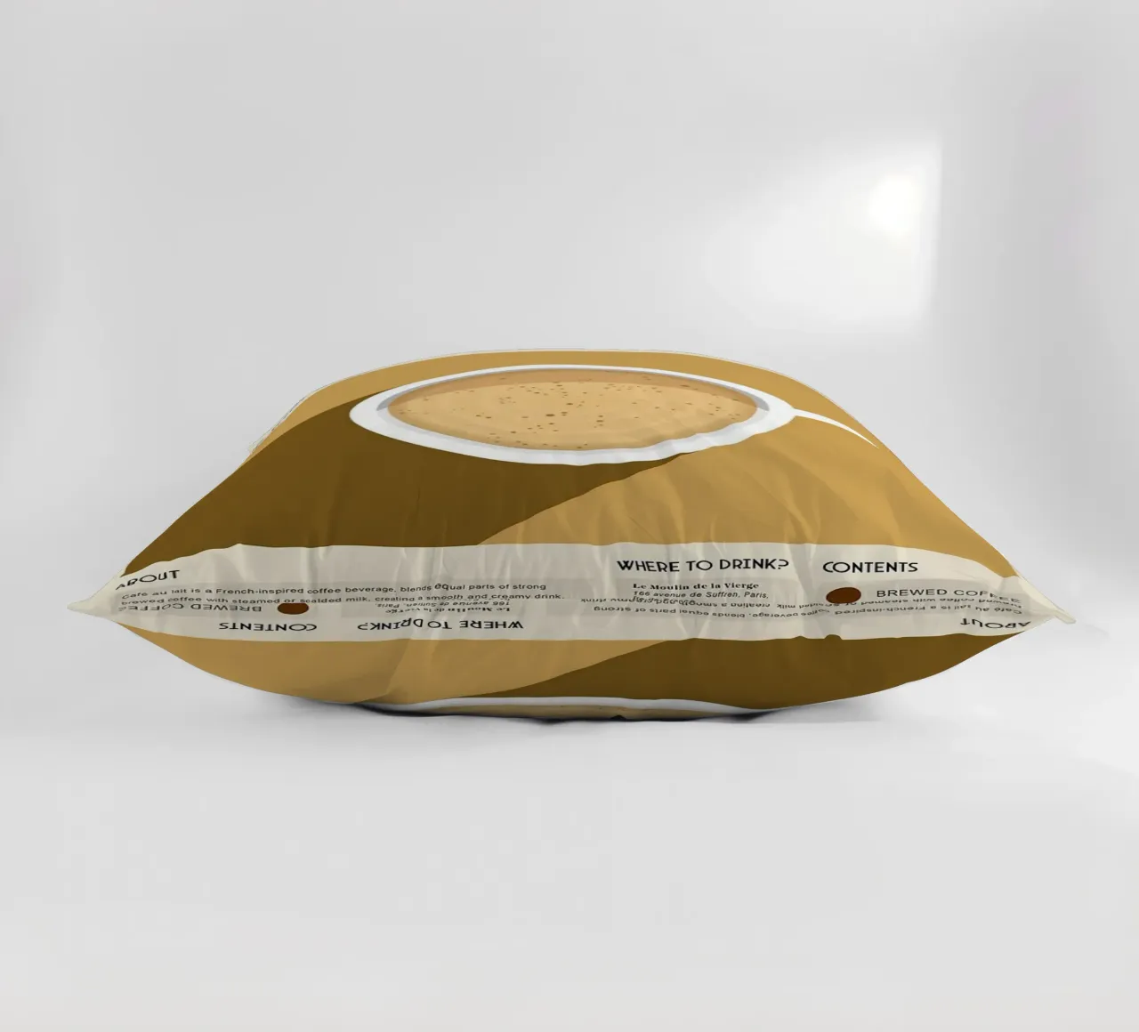 caffè con latte cuscino da Luke Yaeger