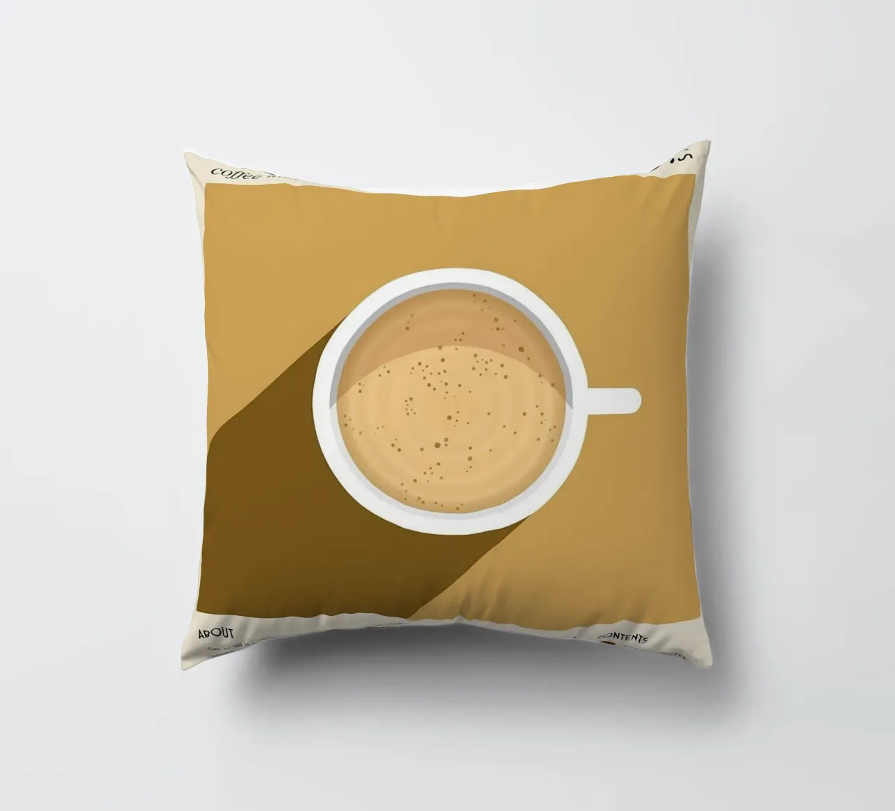 caffè con latte cuscino da Luke Yaeger