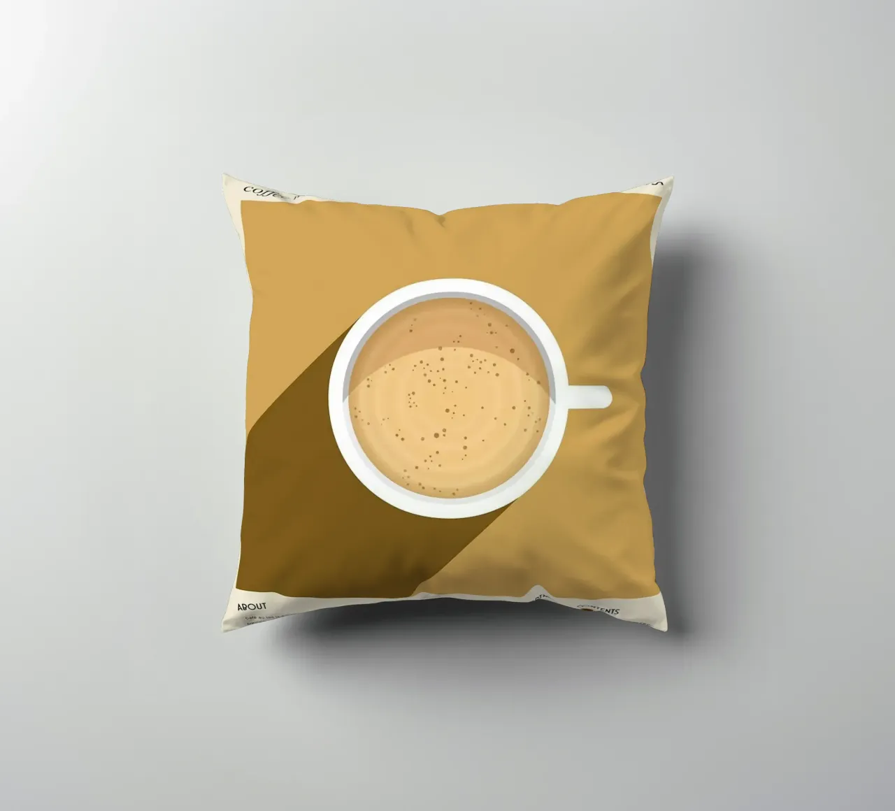 caffè con latte cuscino da Luke Yaeger