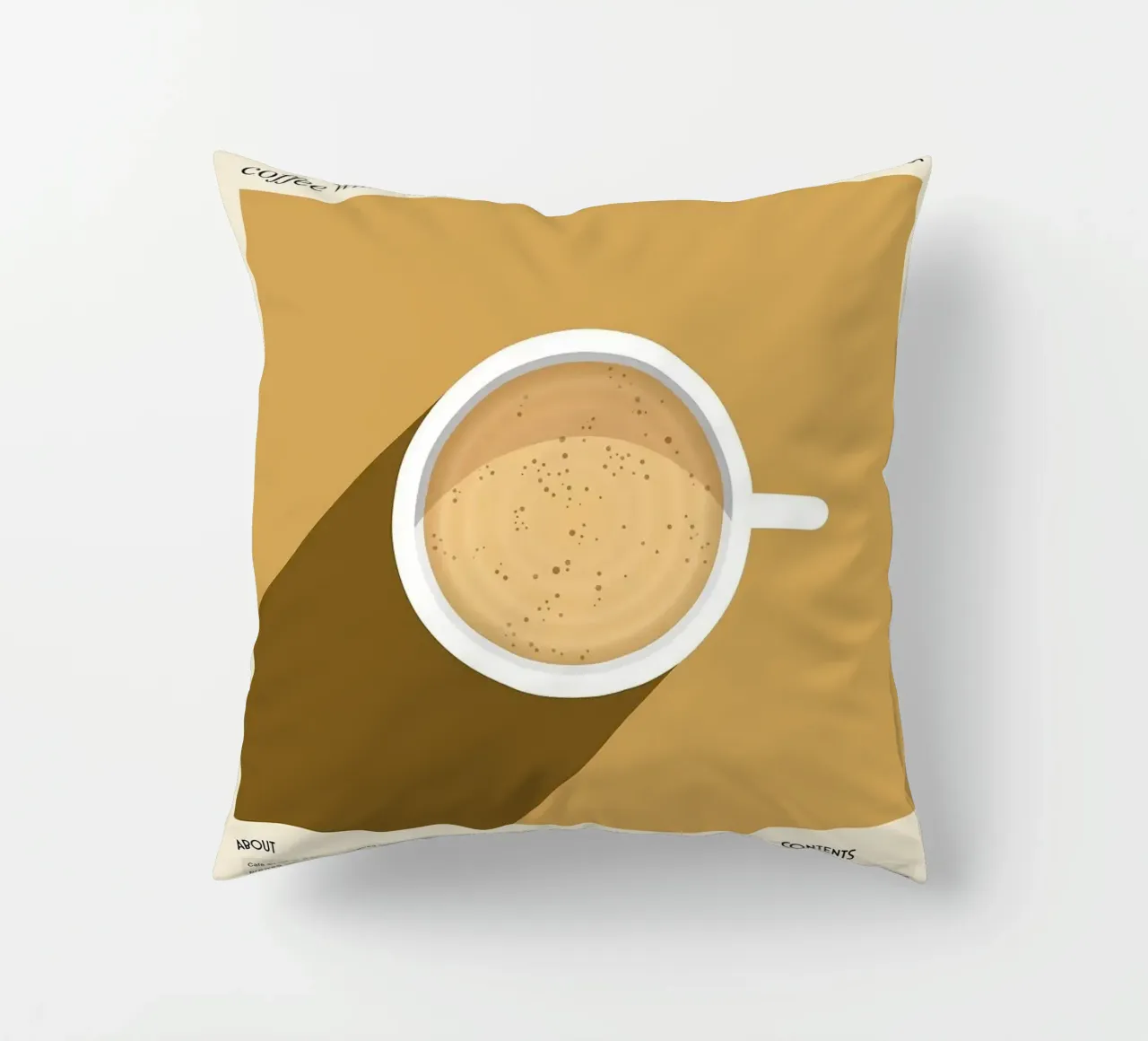 caffè con latte cuscino da Luke Yaeger