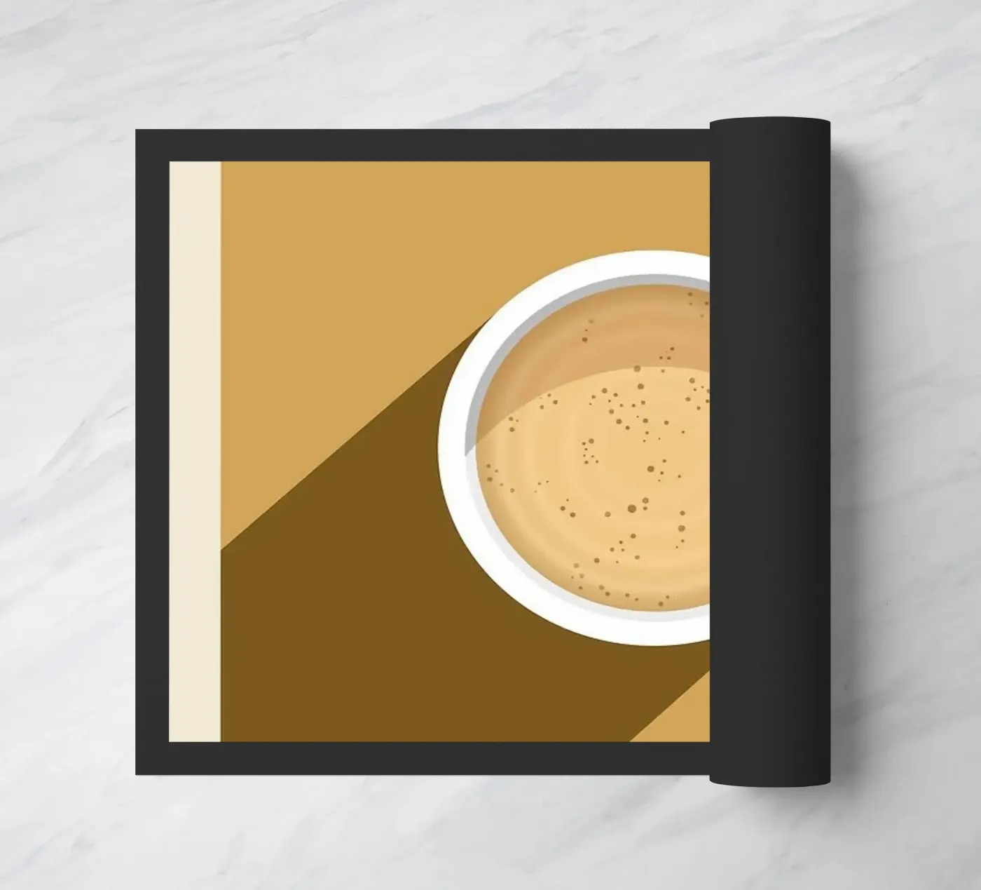 Milchkaffee Fußmatte von Luke Yaeger