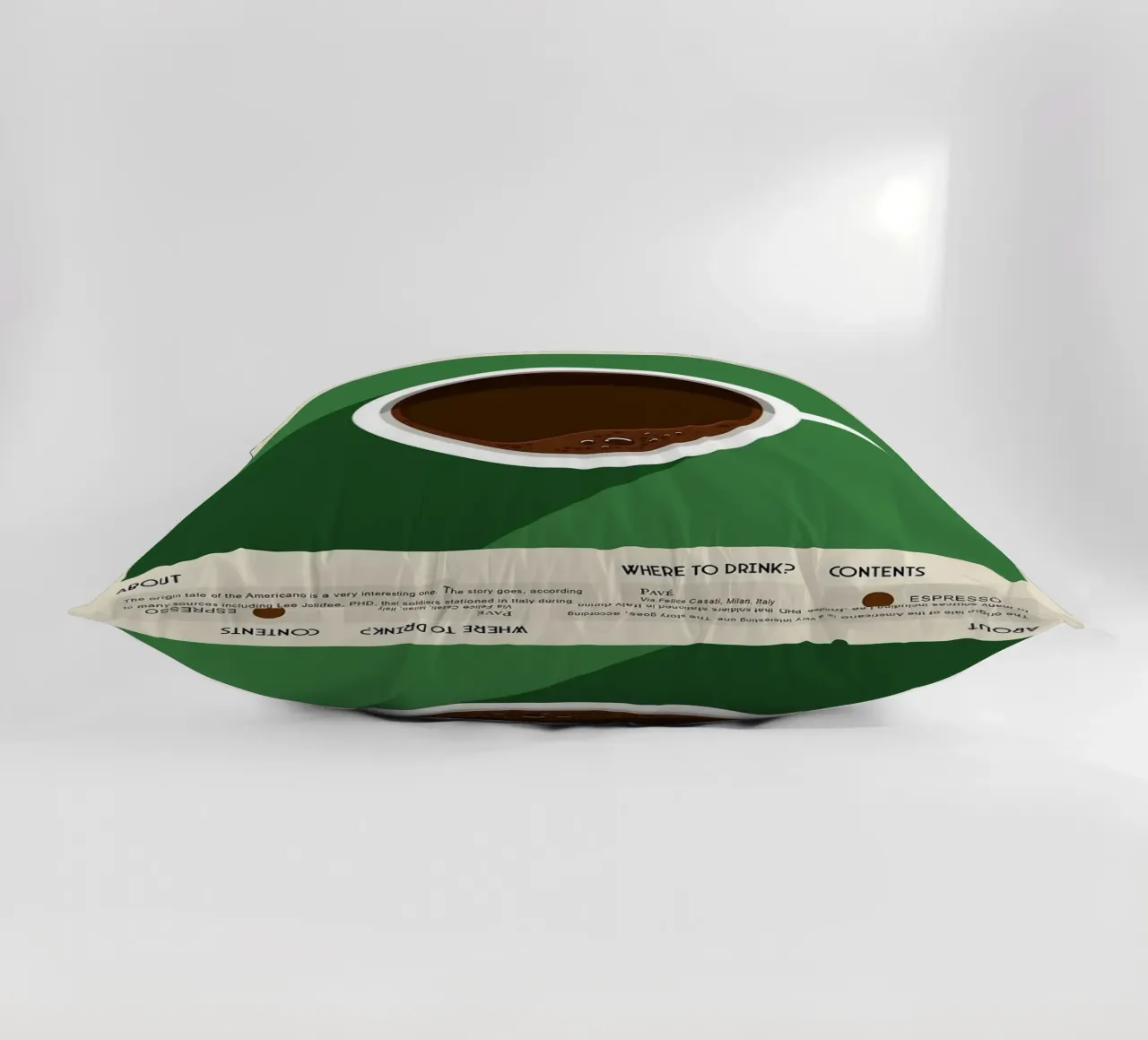 caffè americano cuscino da Luke Yaeger