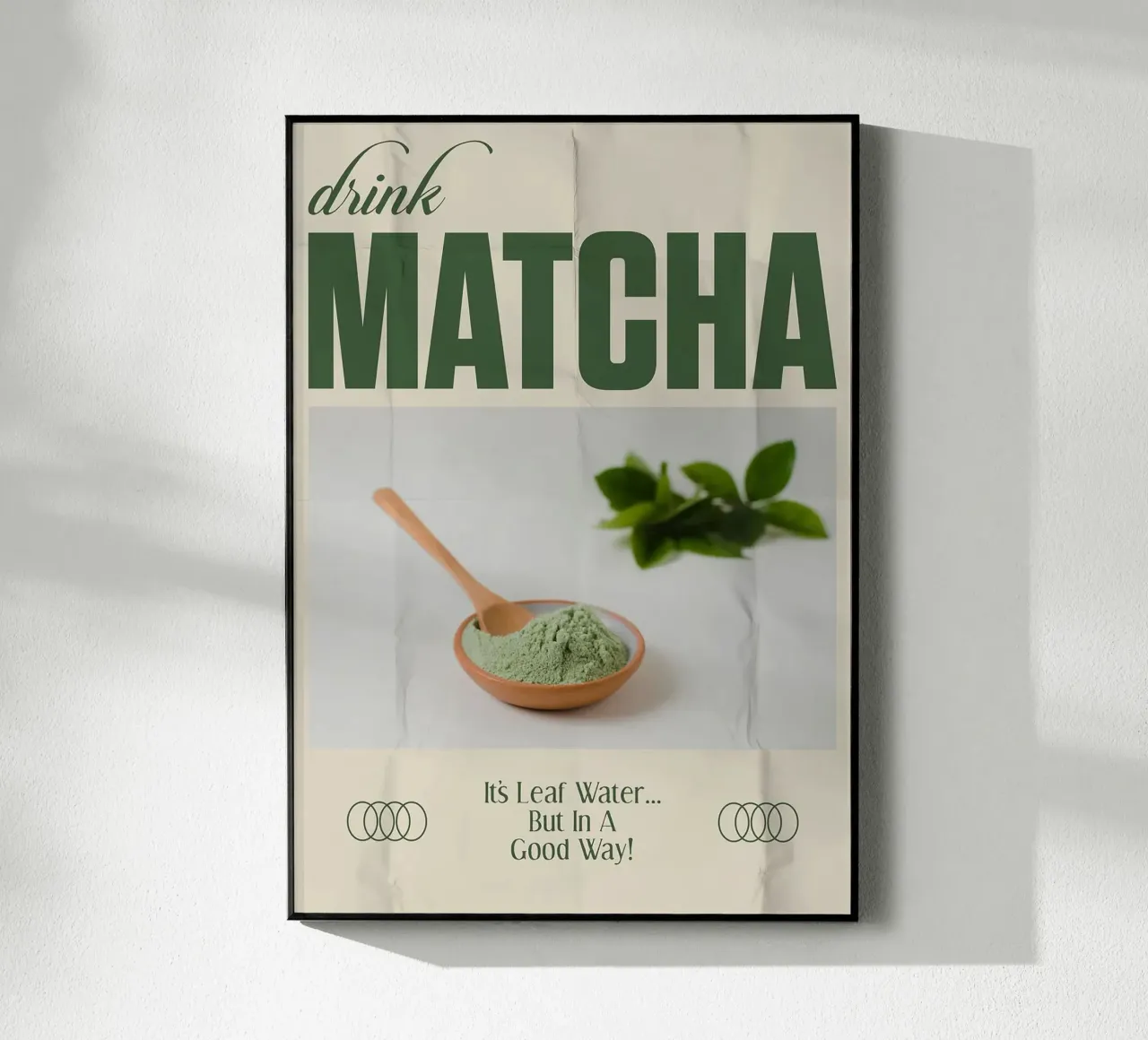 tè verde matcha plexiglass da Luke Yaeger