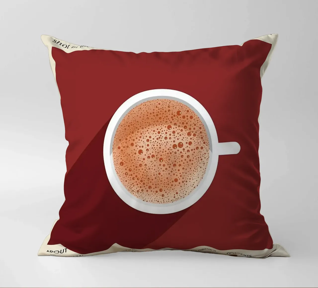 caffè occhi rossi cuscino da Luke Yaeger