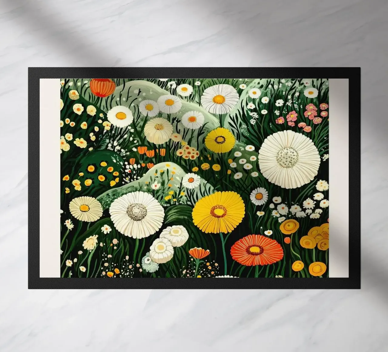 Blumenhügel Fußmatte von Luke Yaeger