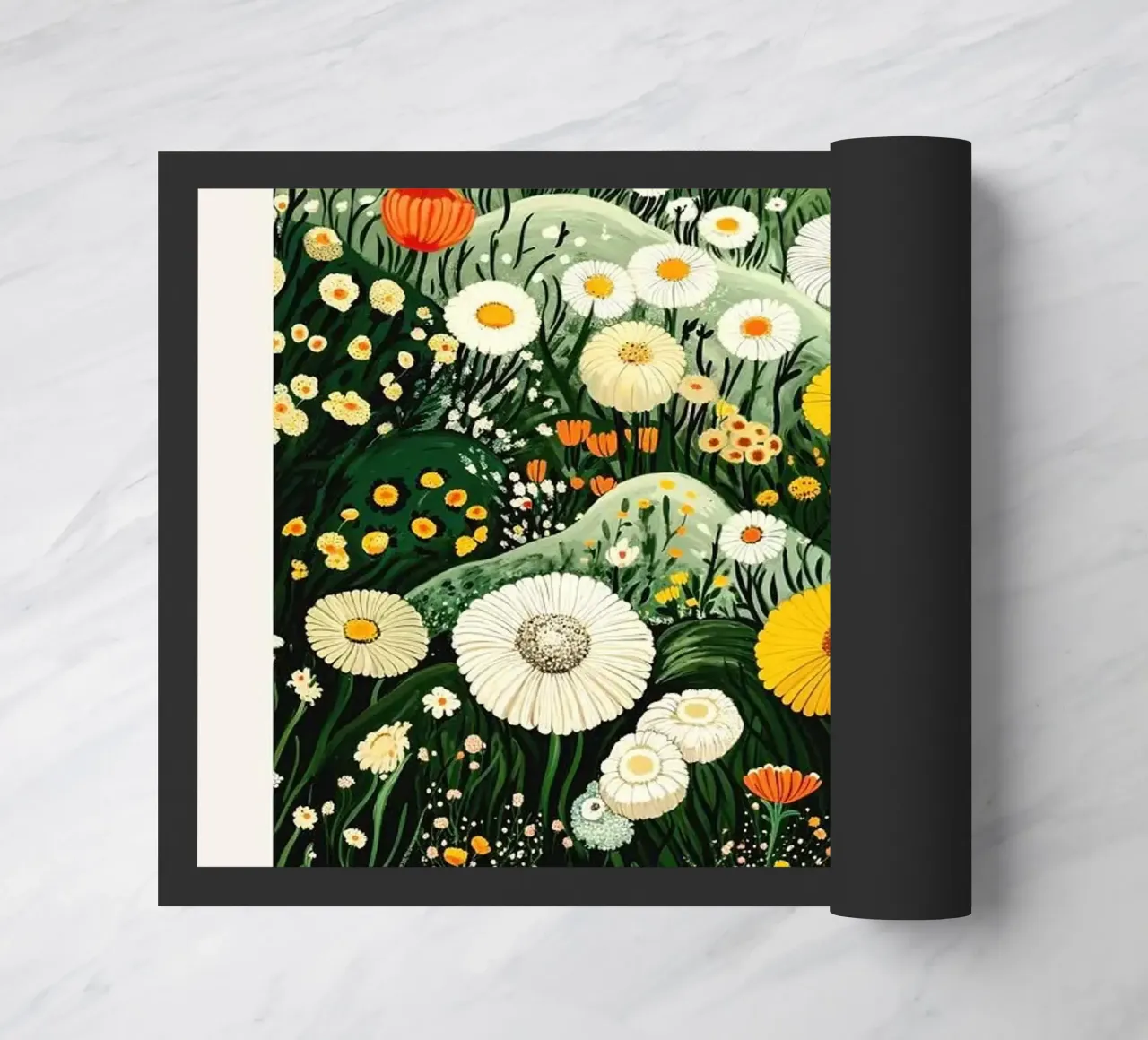 Blumenhügel Fußmatte von Luke Yaeger