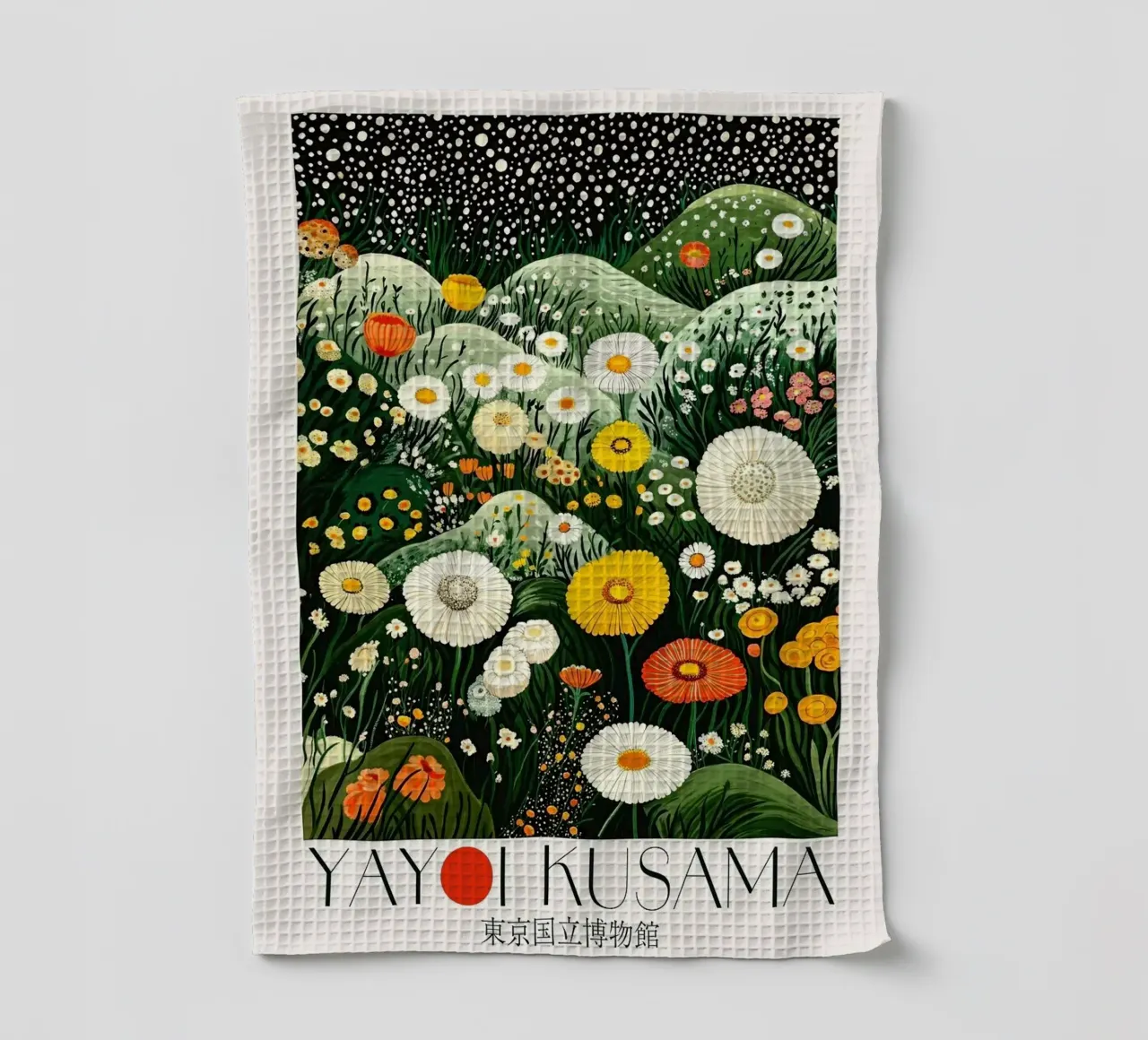 Blumenhügel Geschirrtuch von Luke Yaeger