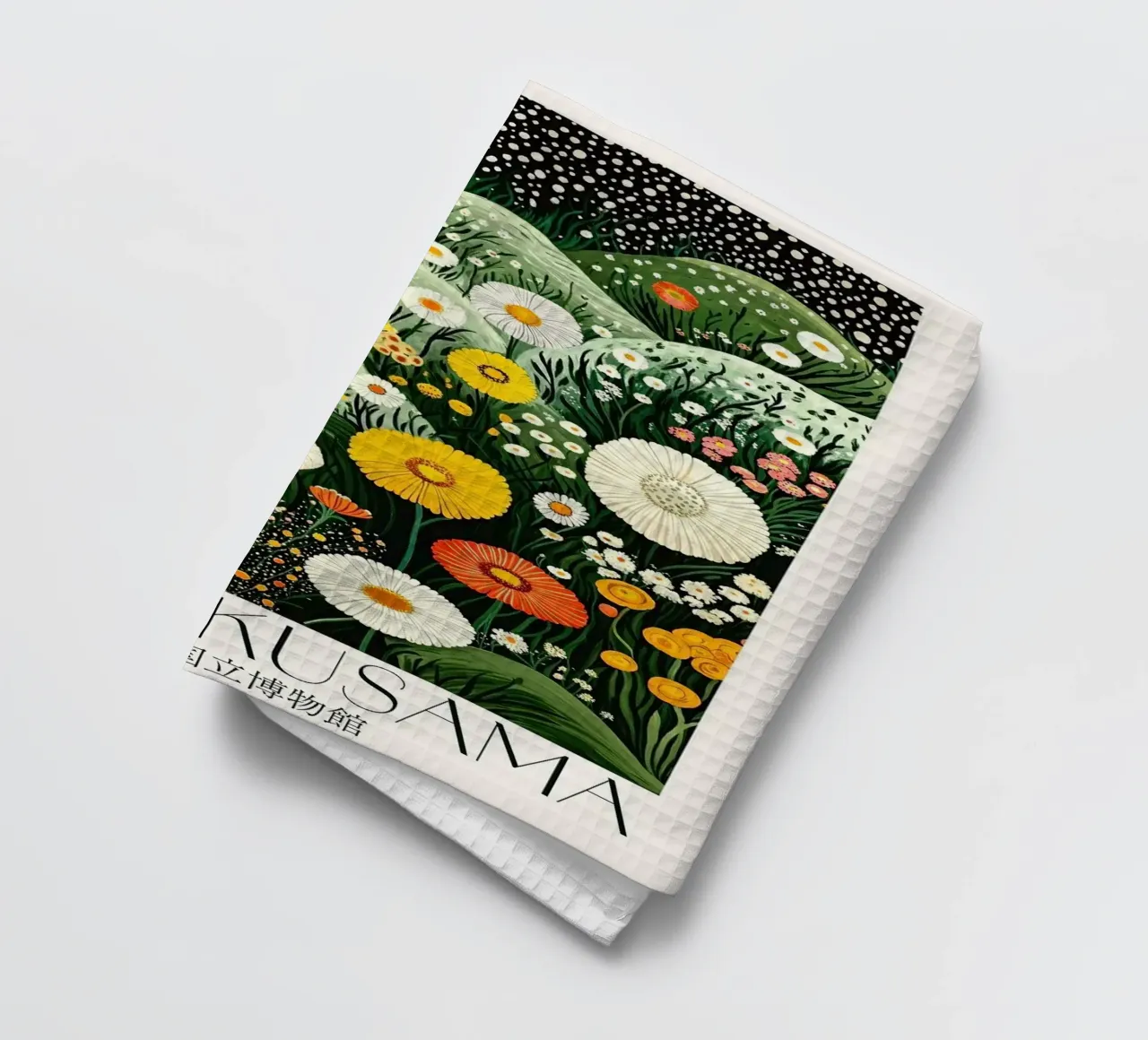 Blumenhügel Geschirrtuch von Luke Yaeger