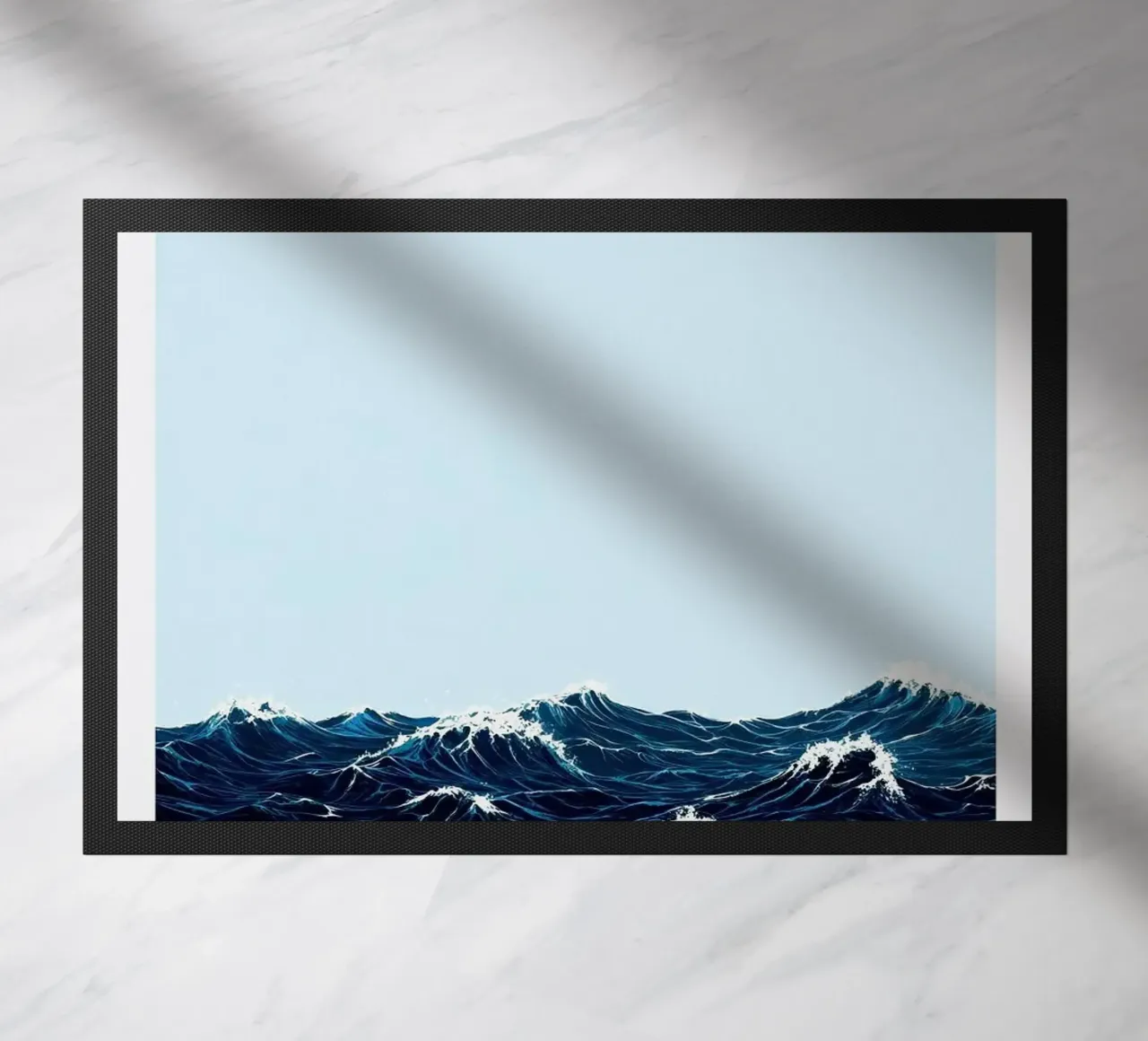 waves ocean doormat by Luke Yaeger