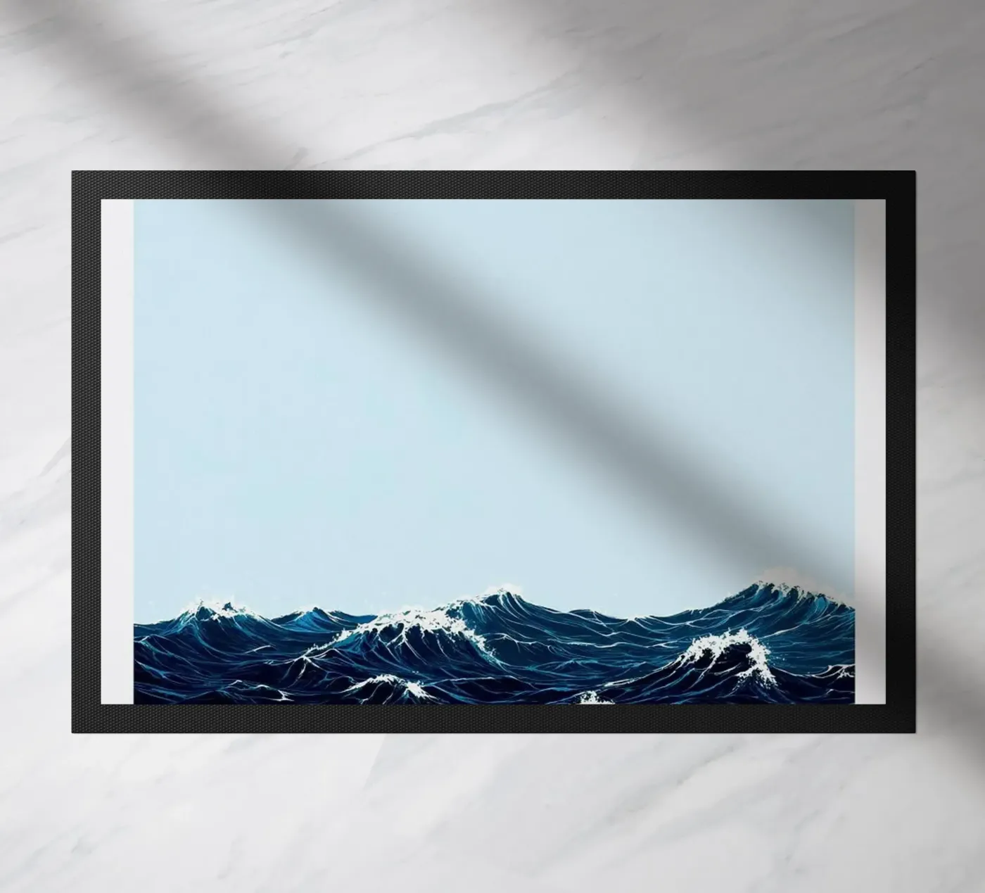 waves ocean doormat by Luke Yaeger