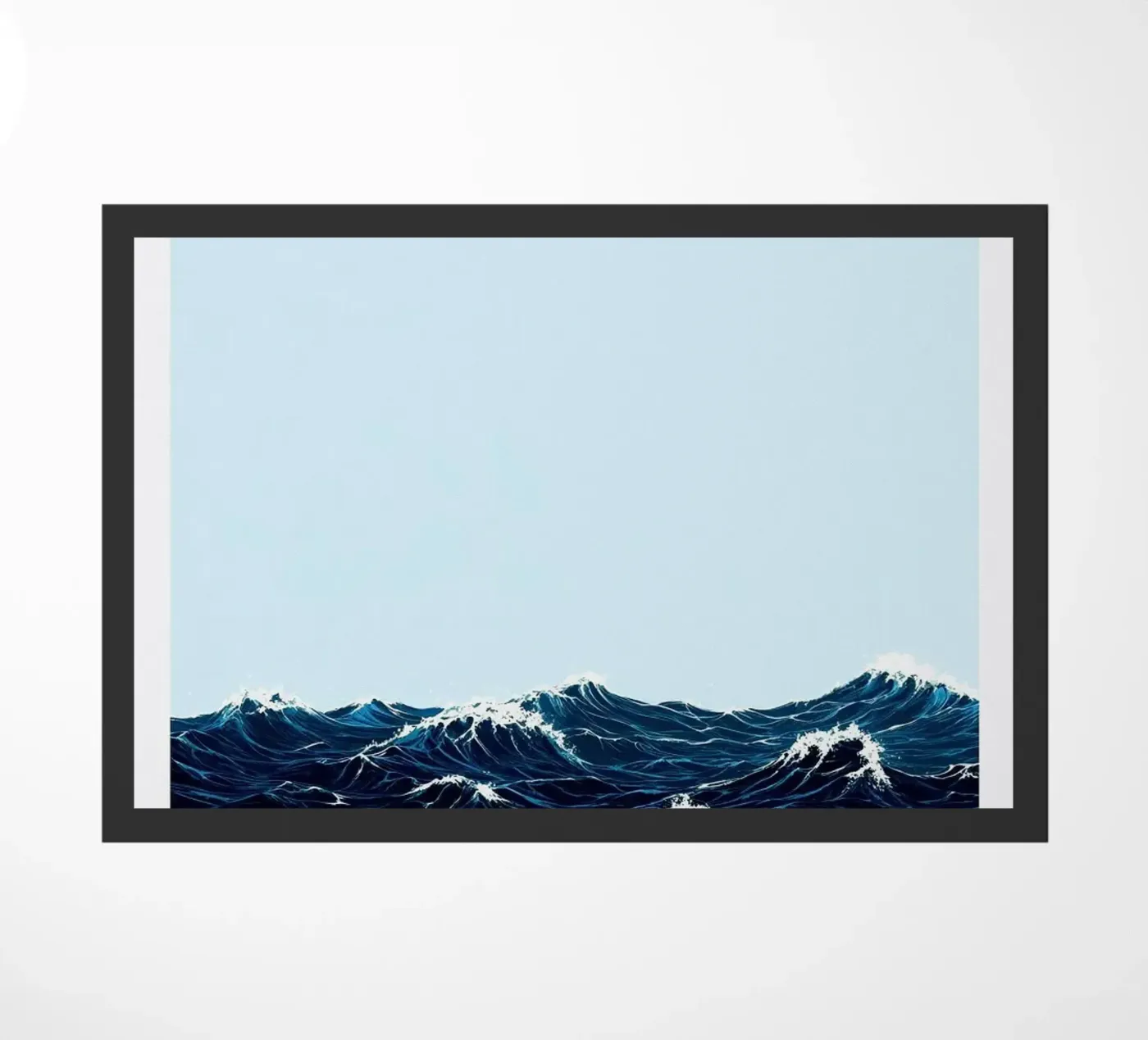 waves ocean doormat by Luke Yaeger