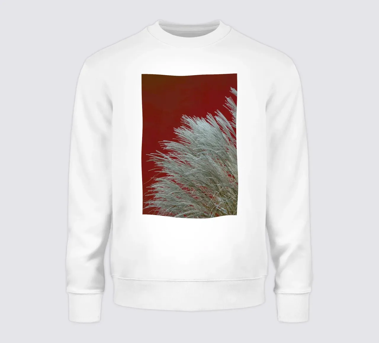 Grasses In The Wind Terracotta felpa da Studio Nahili