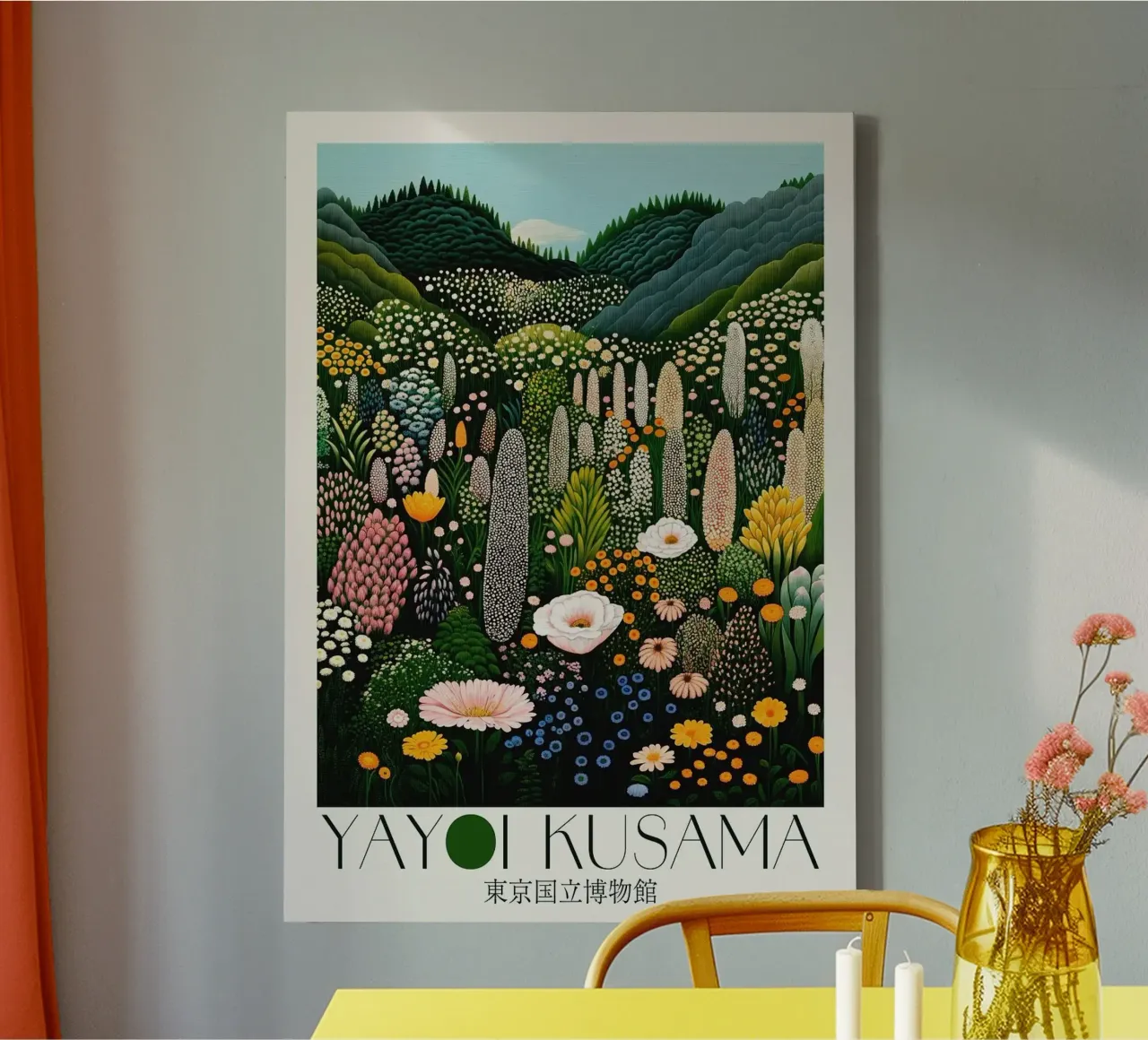 Blumenhügel Leinwand von Luke Yaeger