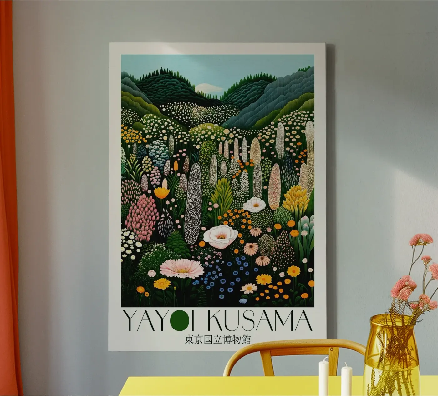 Blumenhügel Leinwand von Luke Yaeger