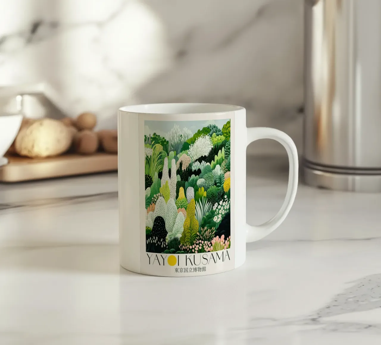 piante verdi tazza in ceramica da Luke Yaeger