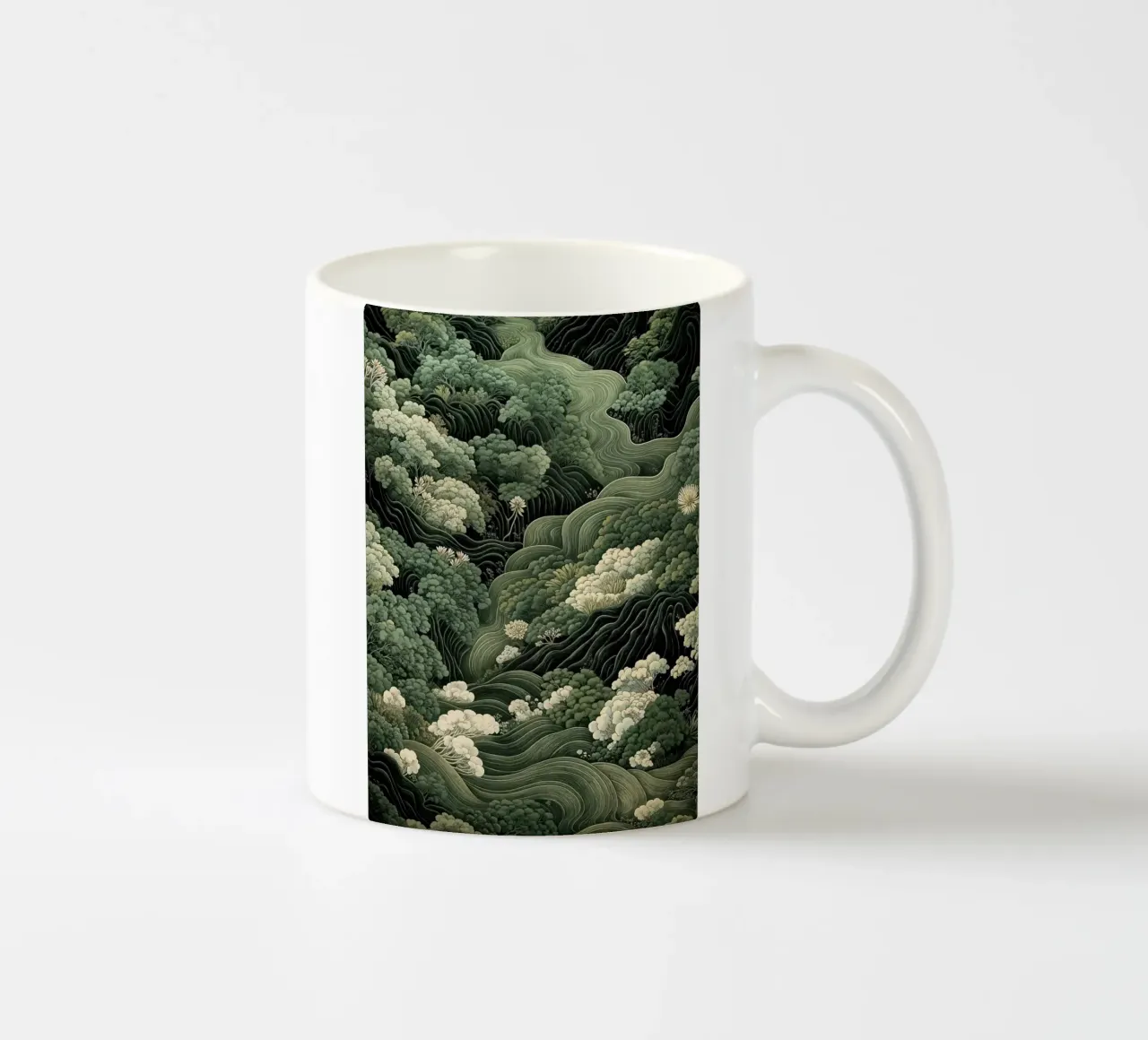 alberi fogliame tazza in ceramica da Luke Yaeger