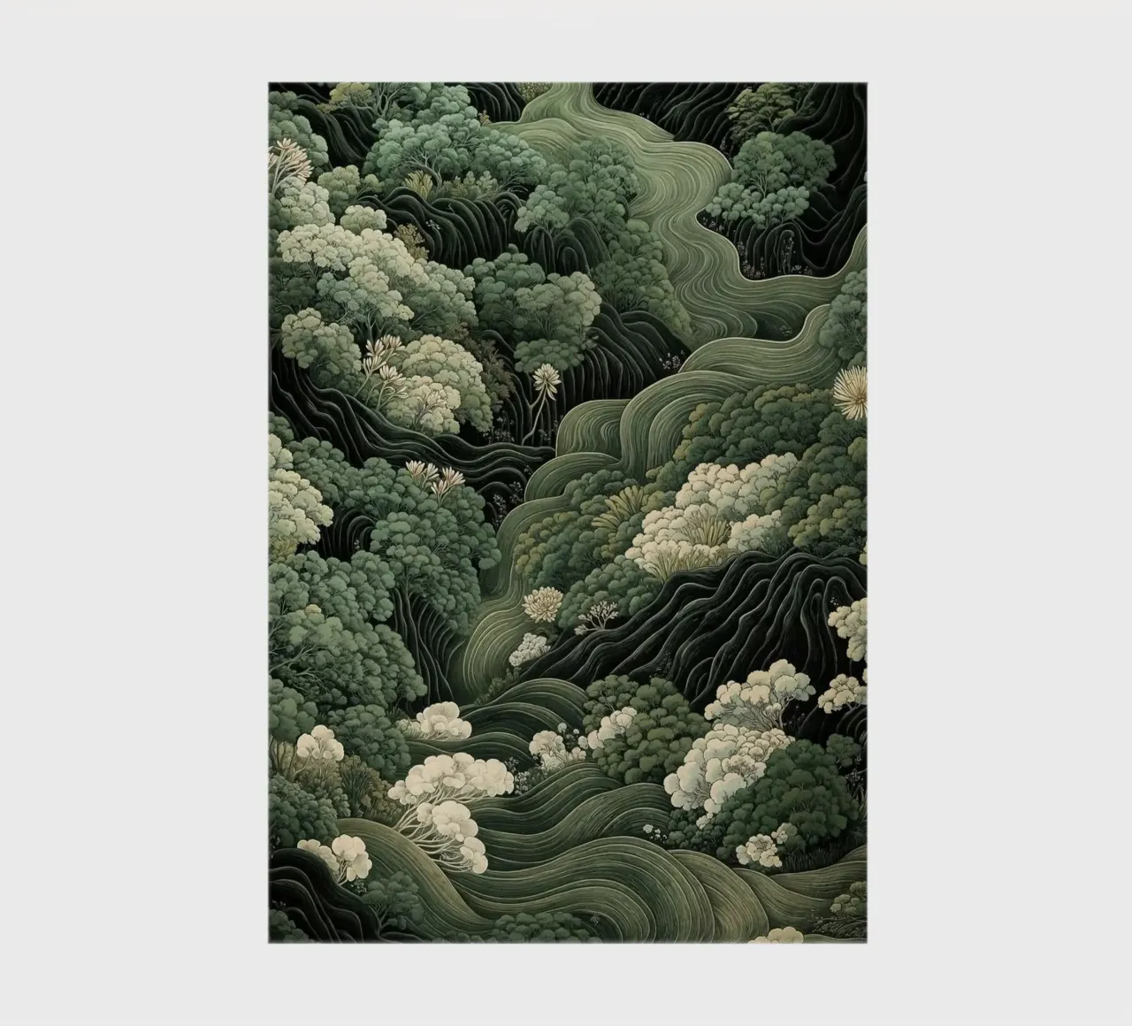 trees foliage notebook by Luke Yaeger