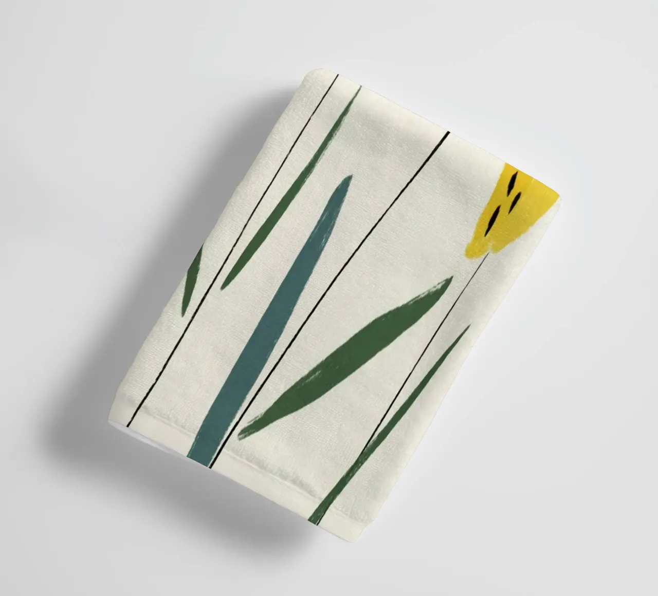 Pradera floral abstracta de colores inspirada en el estilo Matisse toalla de baño de Modern Muse