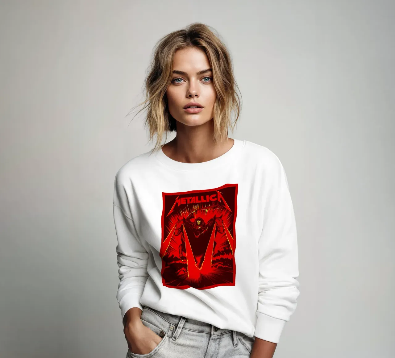 metallica band art sweatshirt by vanhesling