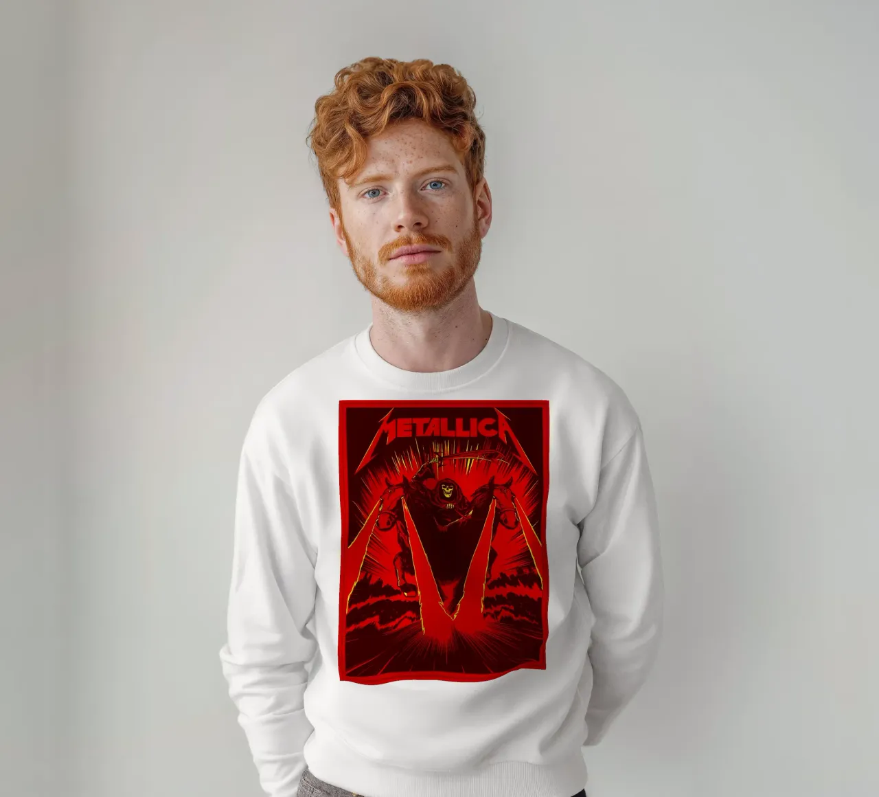 metallica band art sweatshirt by vanhesling